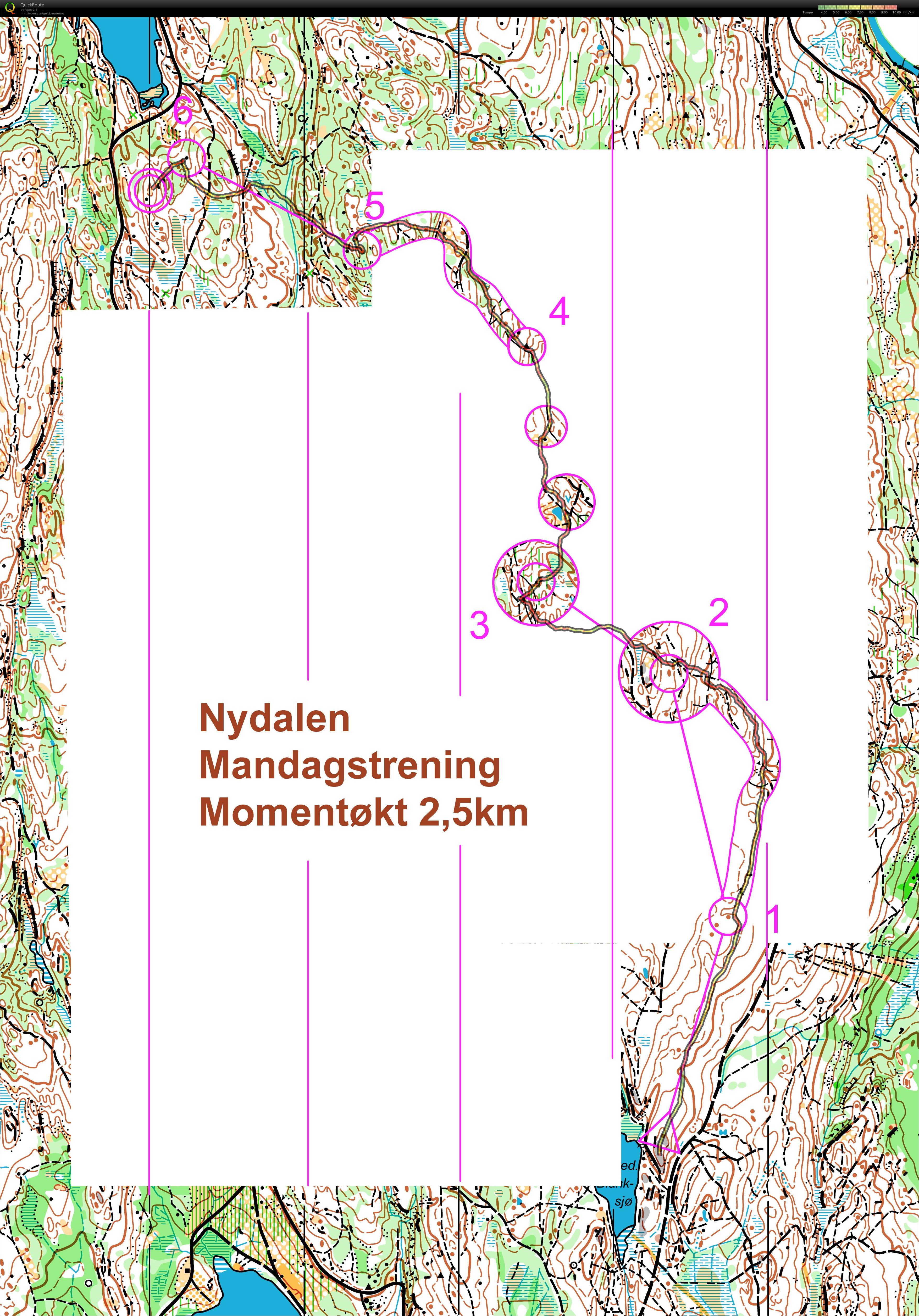 Mandagstrening kurve, koridor og kartfelt (16.06.2014)