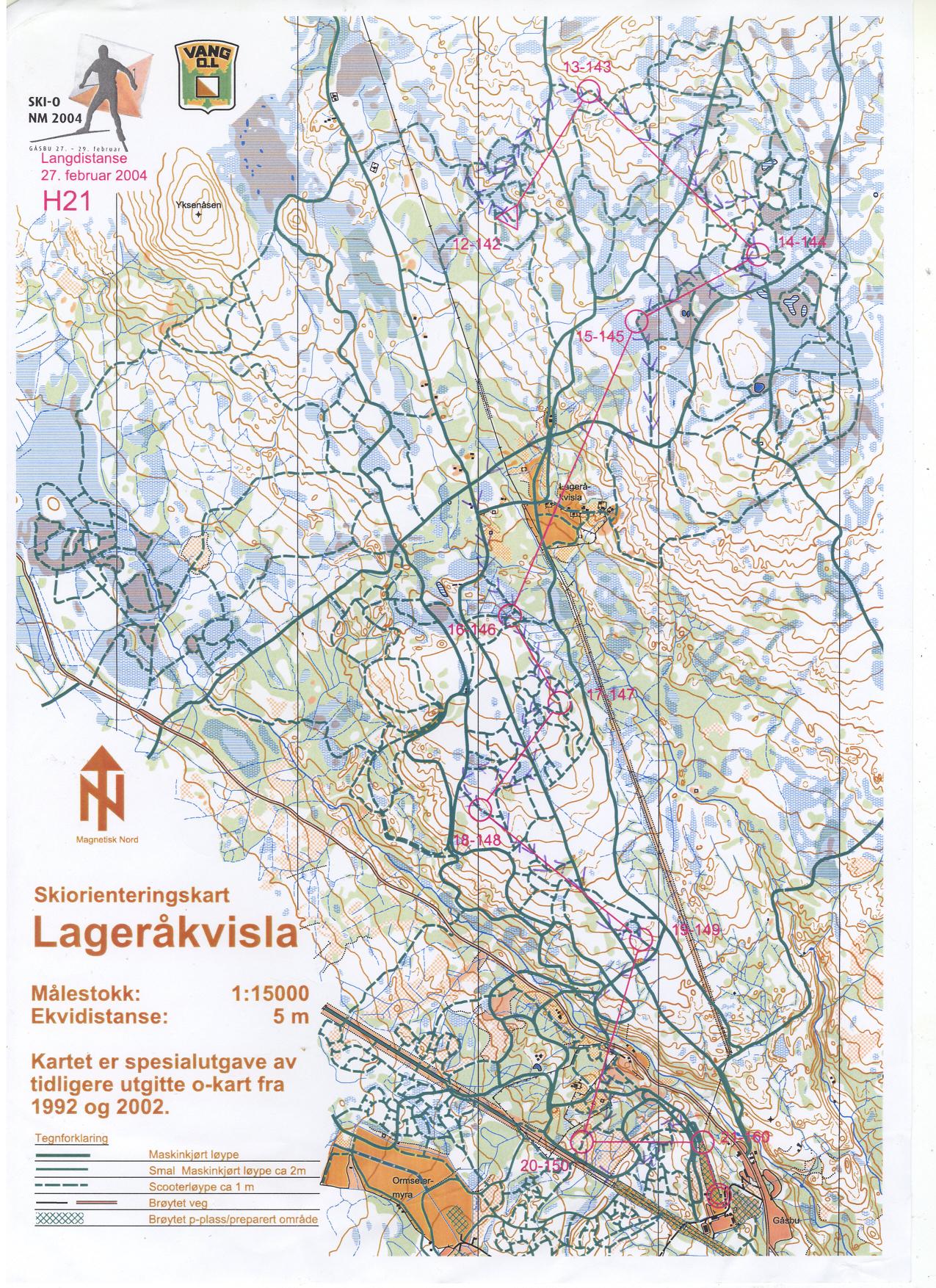 NM skiorientering lang del 2 (27.02.2004)