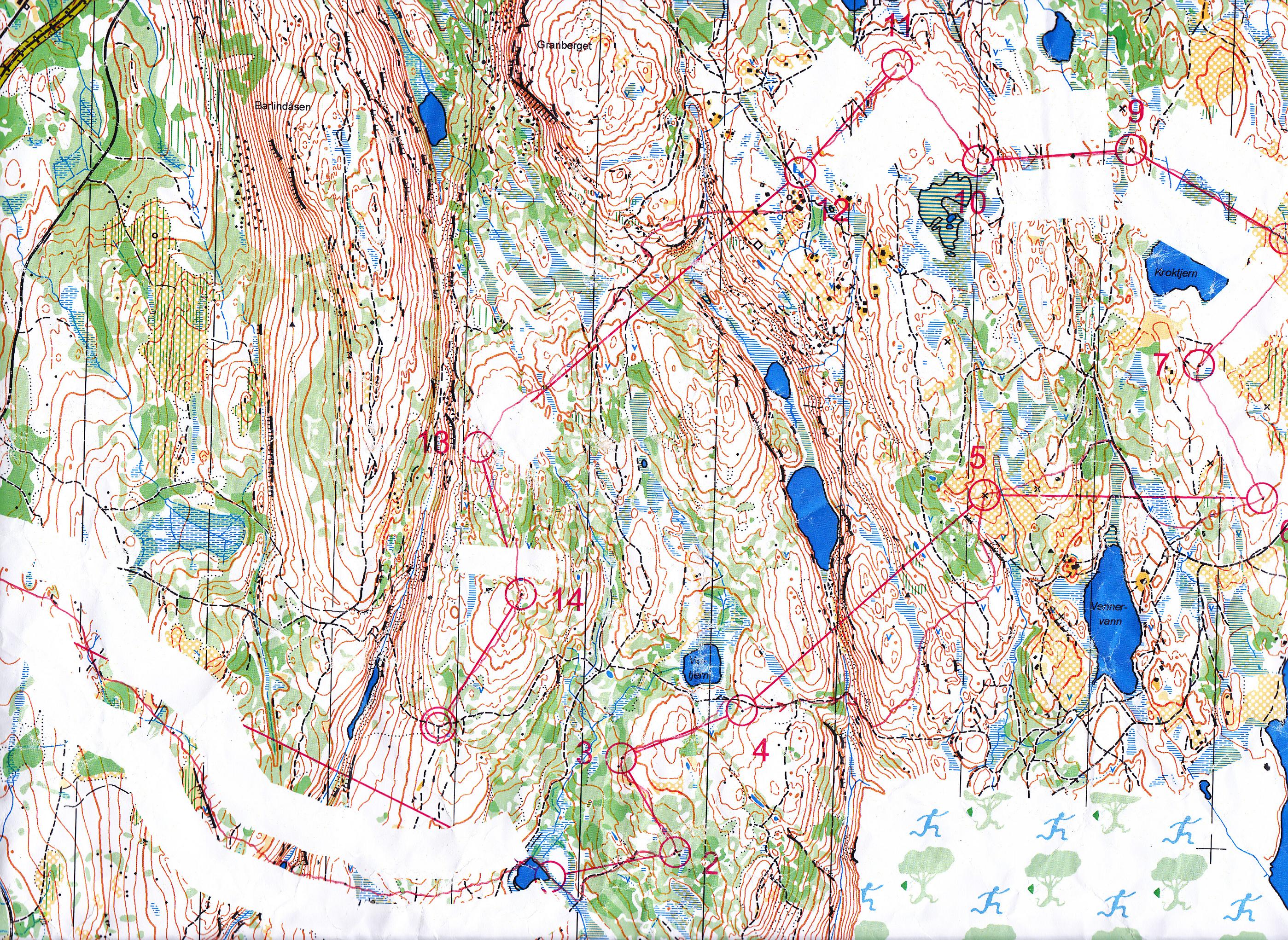 Trening Sandermosen Korridor, Hvite felter og langstrekk (2014-09-14)