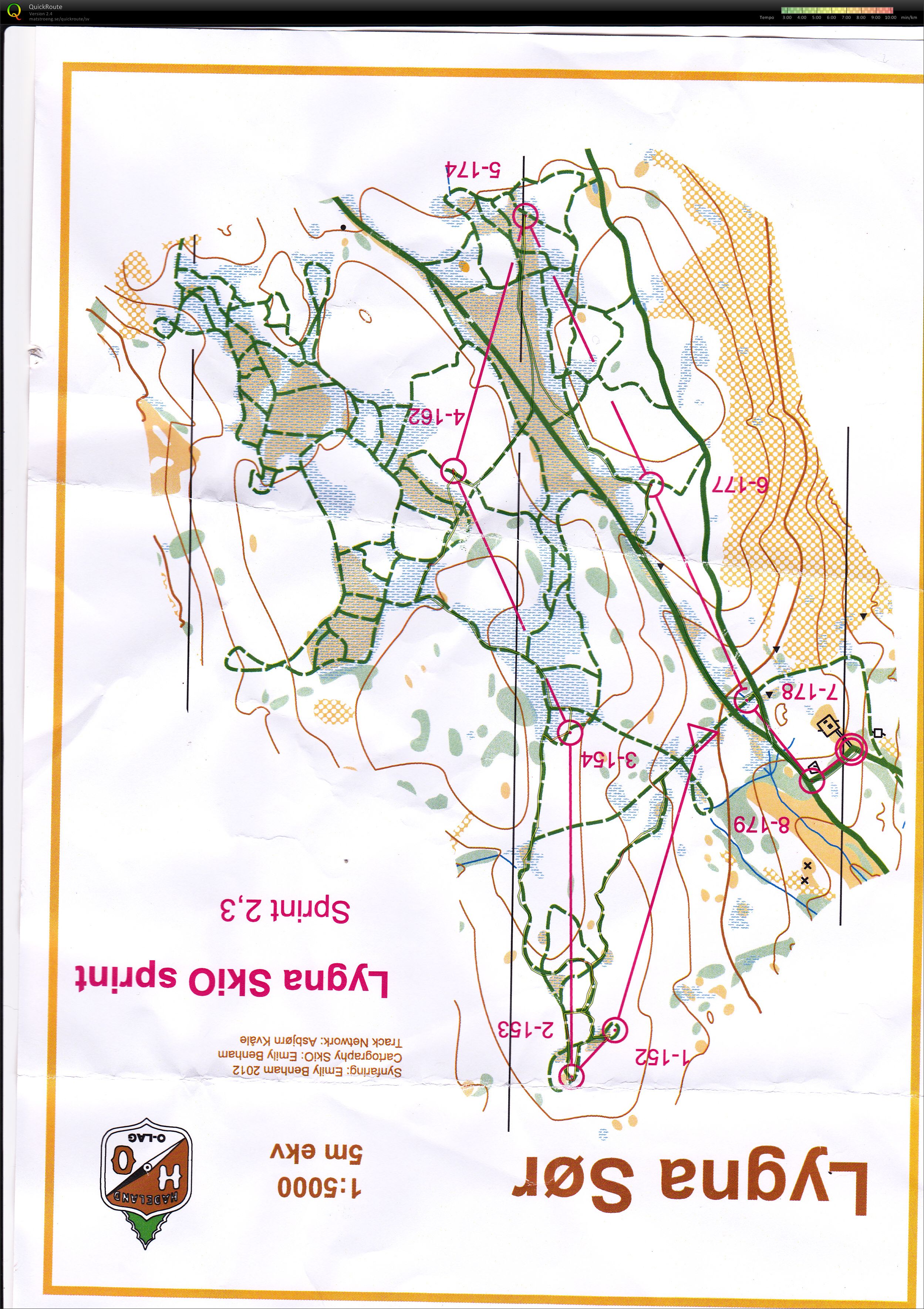 Lyngnaløpene Ski-O Sprint H13-16 (03.01.2015)