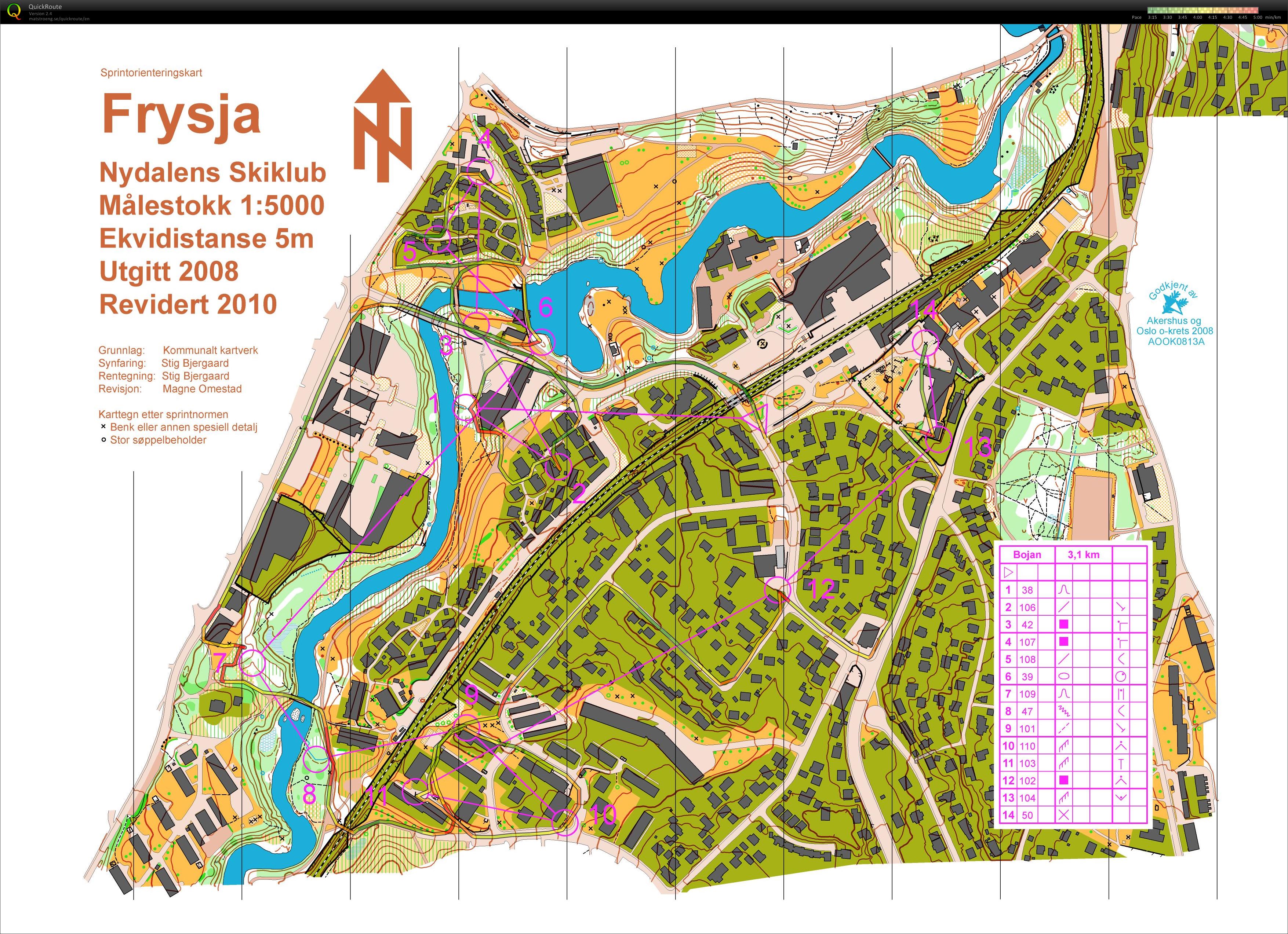 WOC Sprinttrening #1  (17.06.2014)