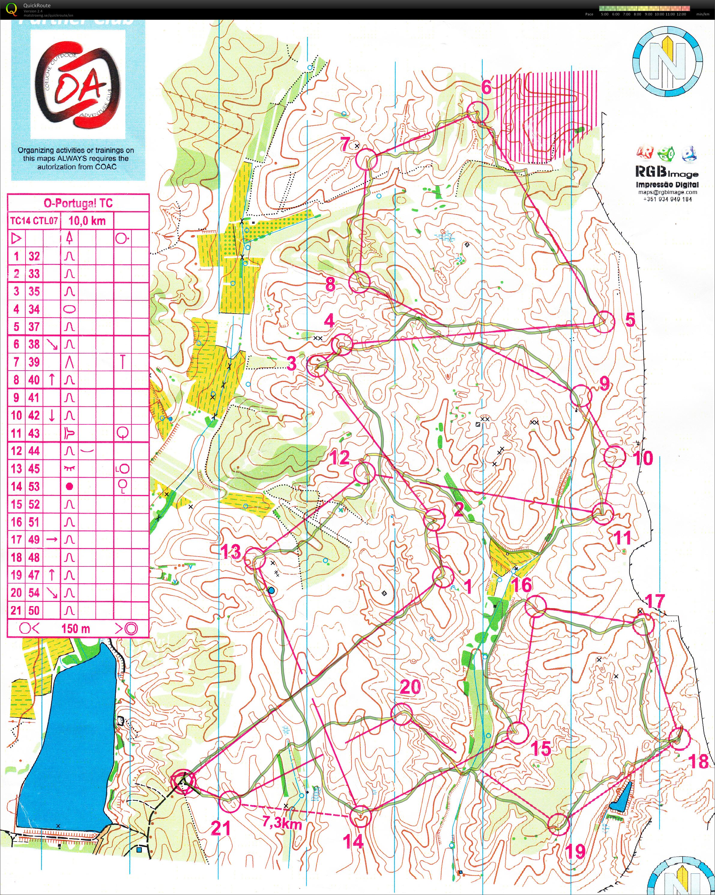 Høydekurve Portugal (16.02.2014)
