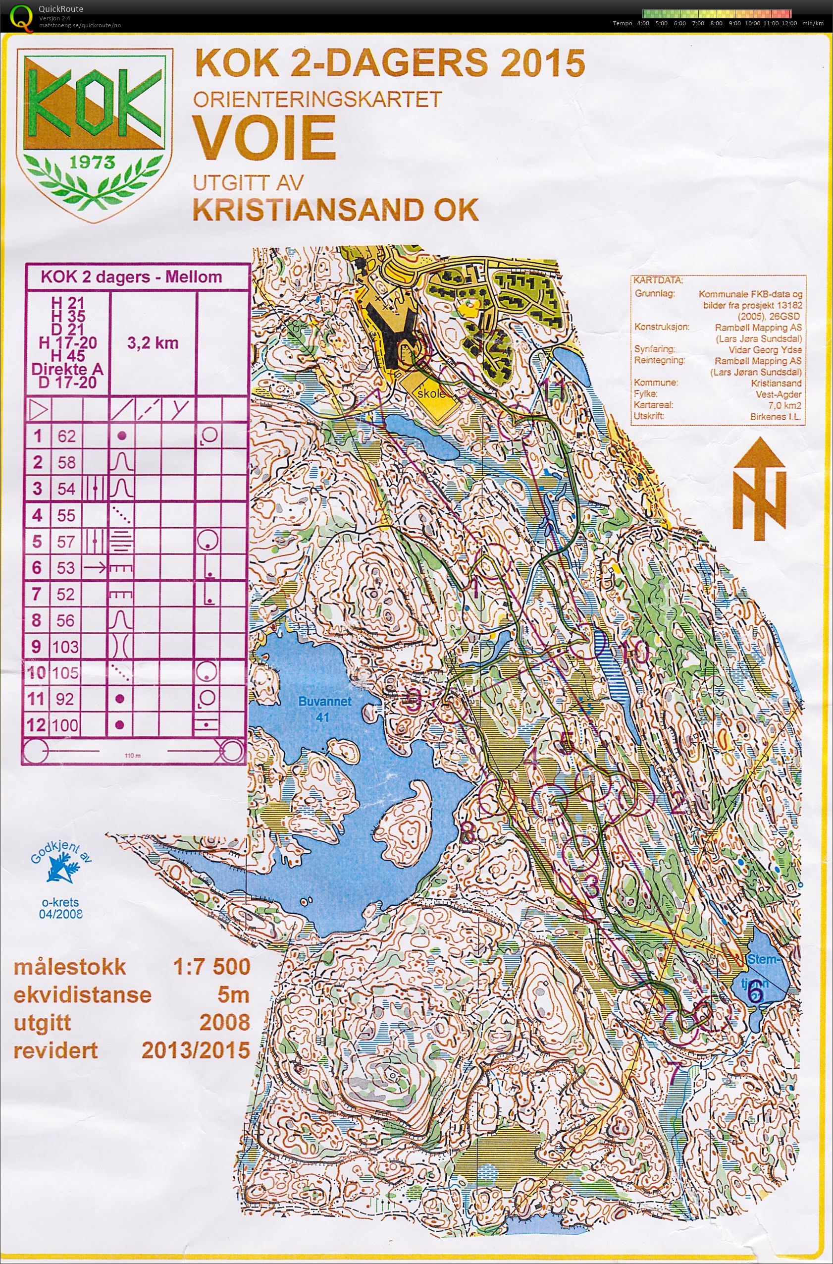 KOK 2-dagers mellom (24.03.2015)