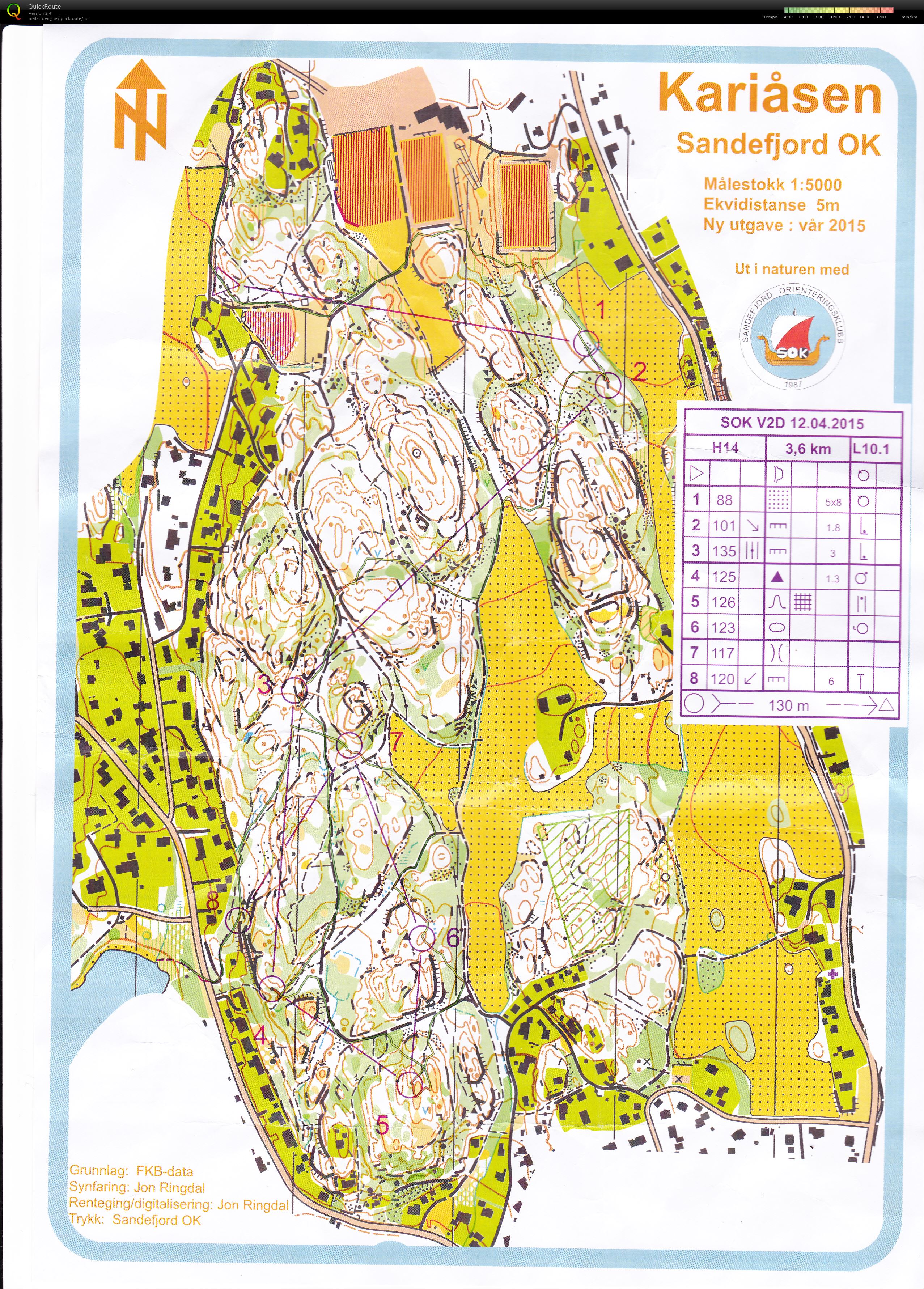 Vestfold 2-dagers dag 2 del 1 (12.04.2015)