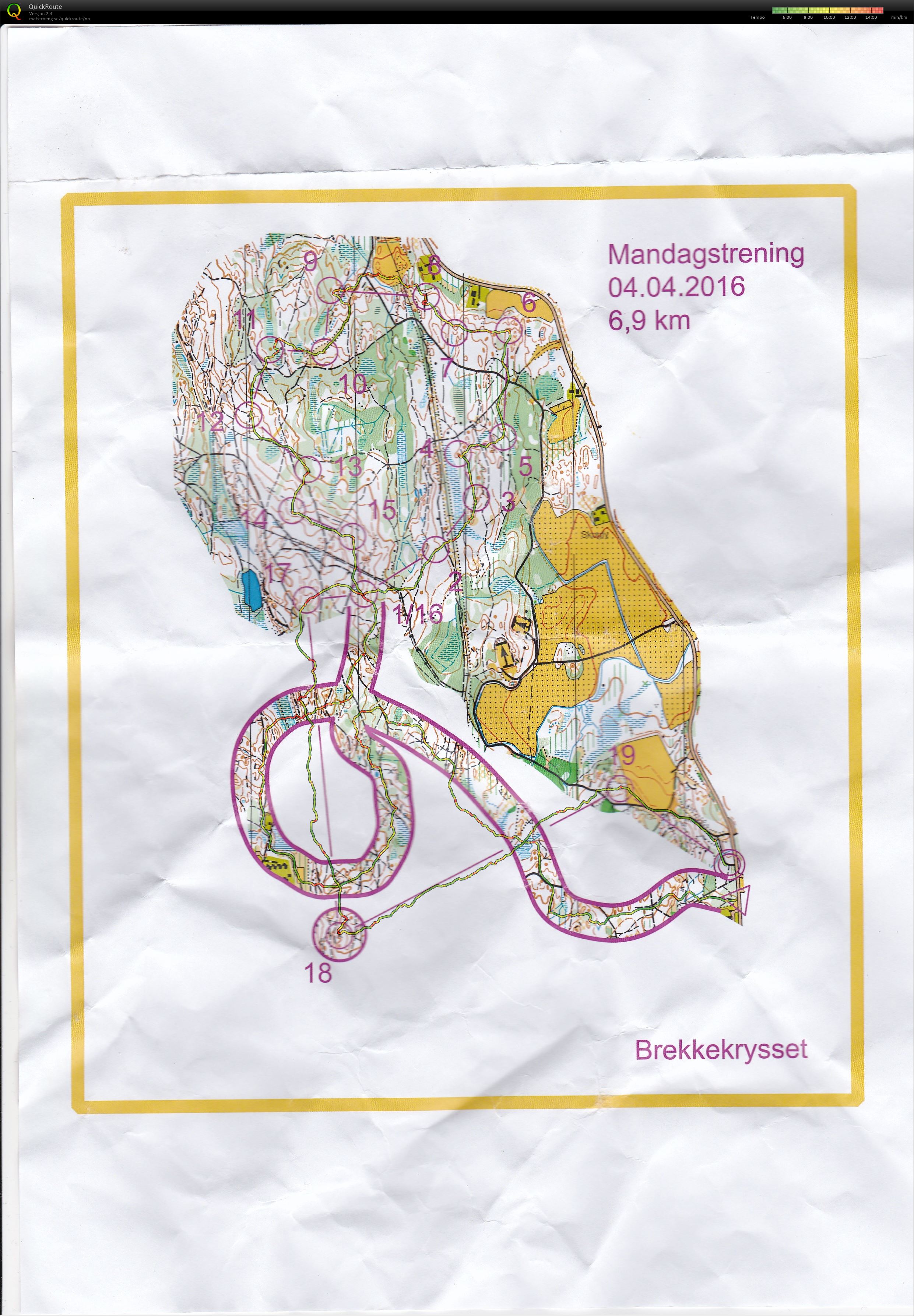 Mandagstrening Brekke (04.04.2016)