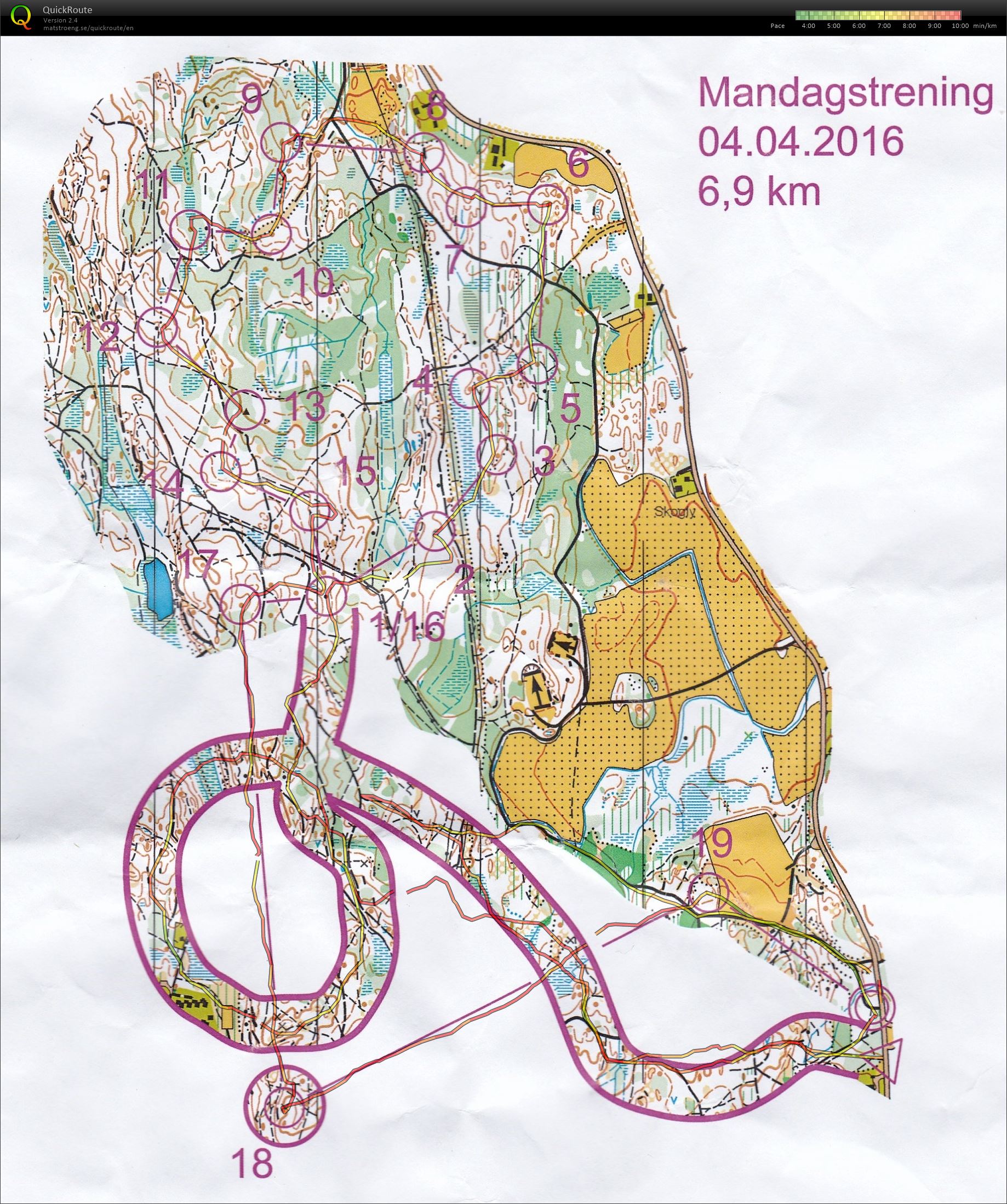 Mandagstrening (04.04.2016)