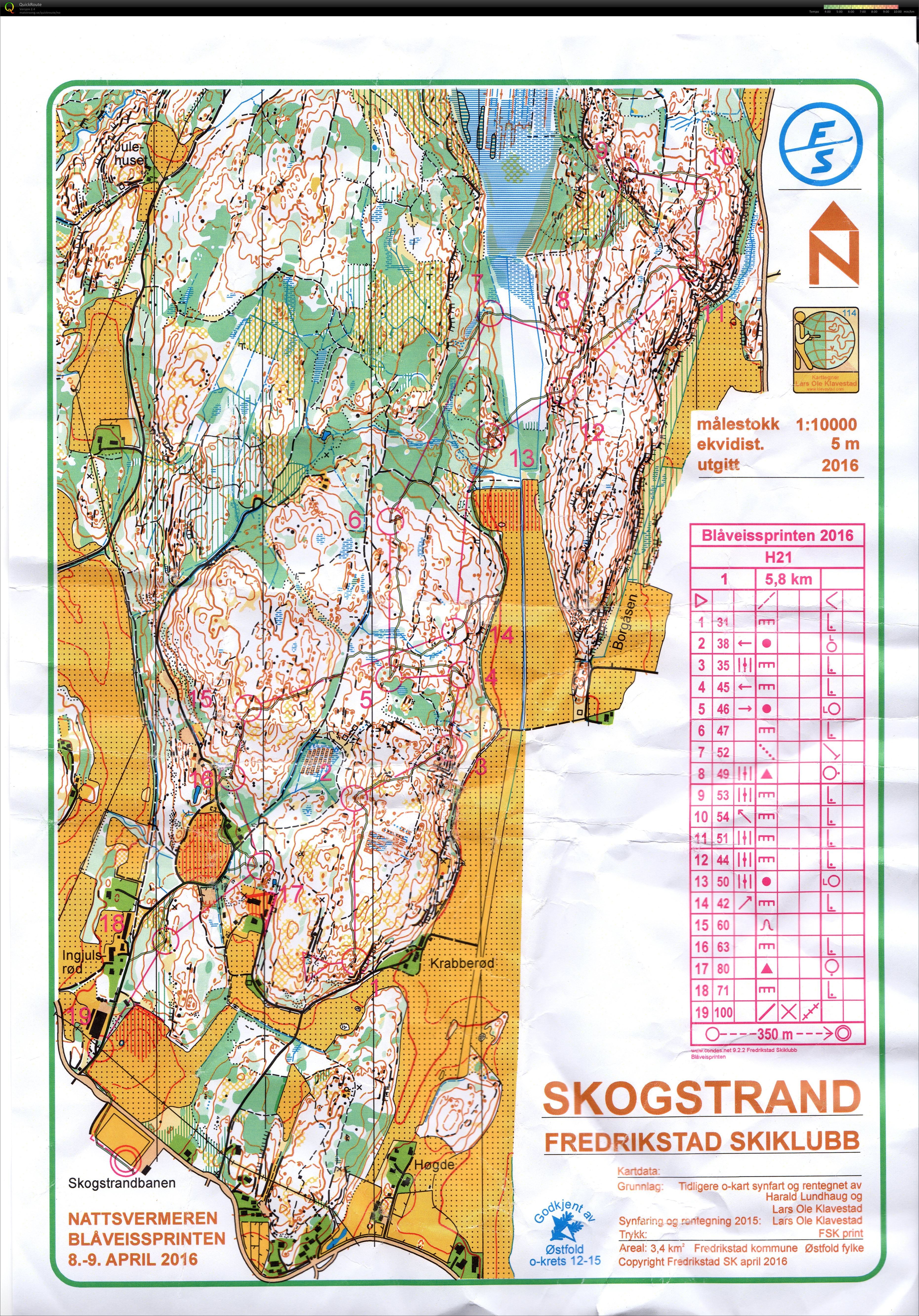 Blåveissprinten H21 (09-04-2016)