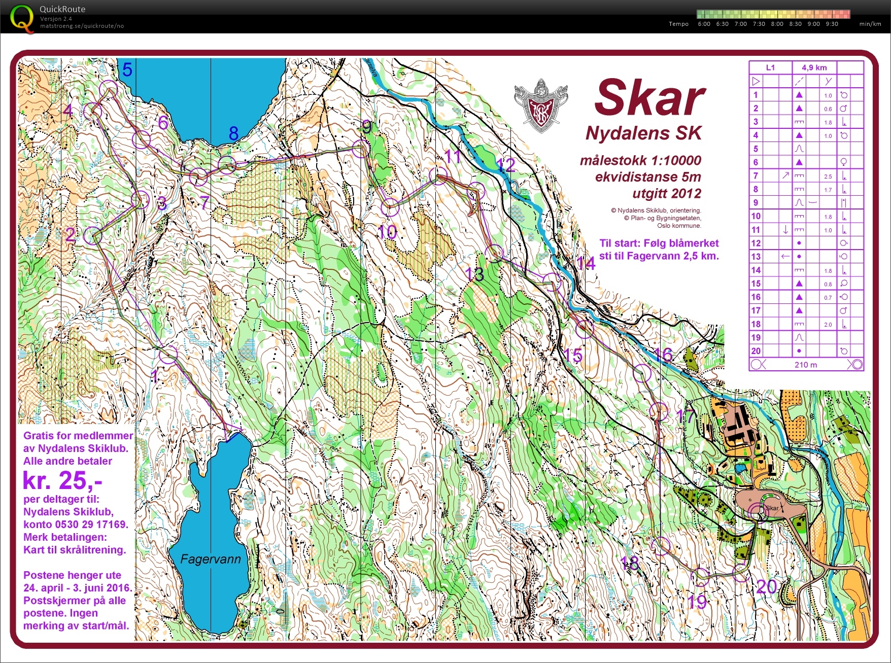 Skråli Skar (16/05/2016)
