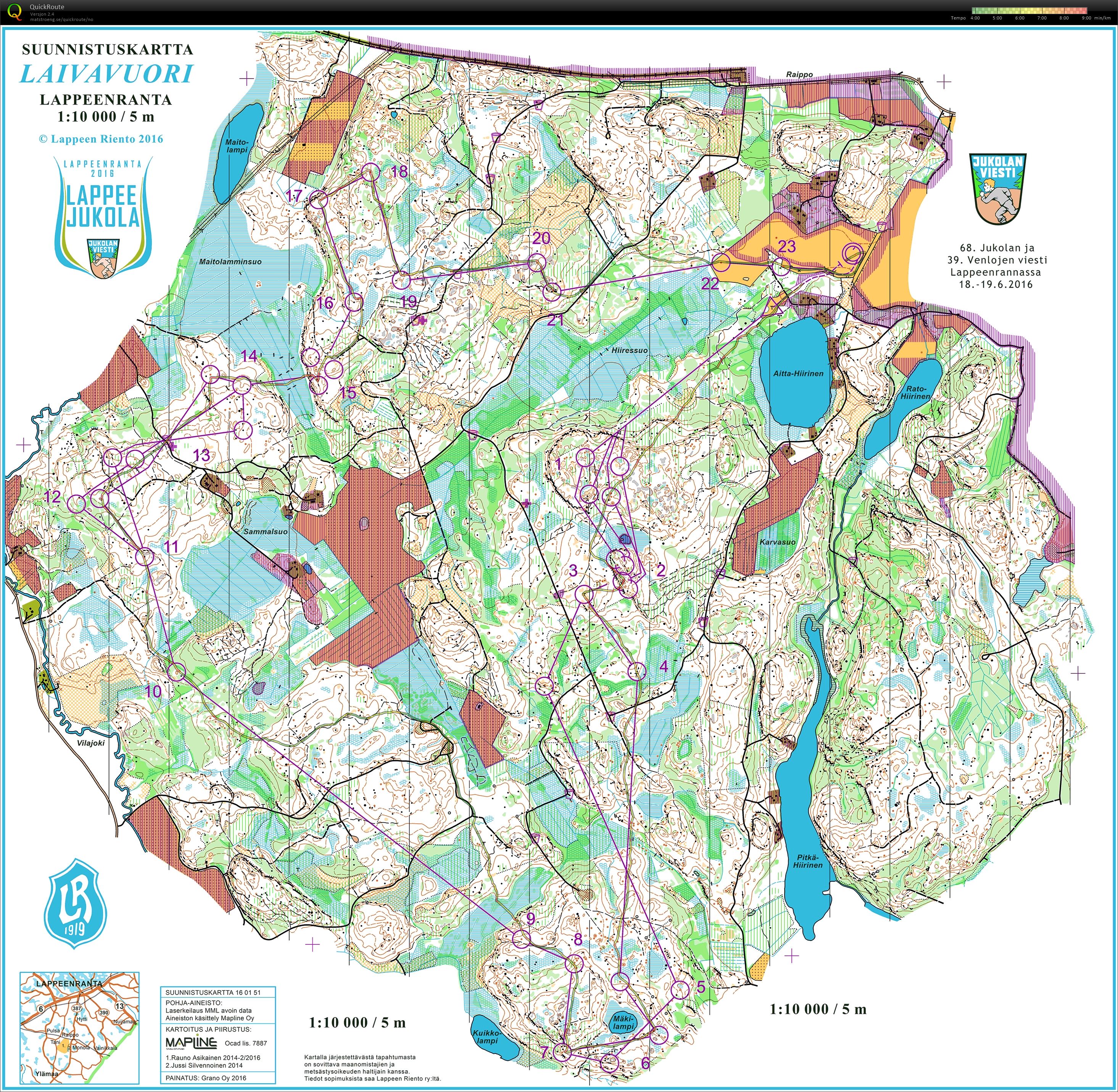 Jukola 2016 6. etappe  (2016-06-19)