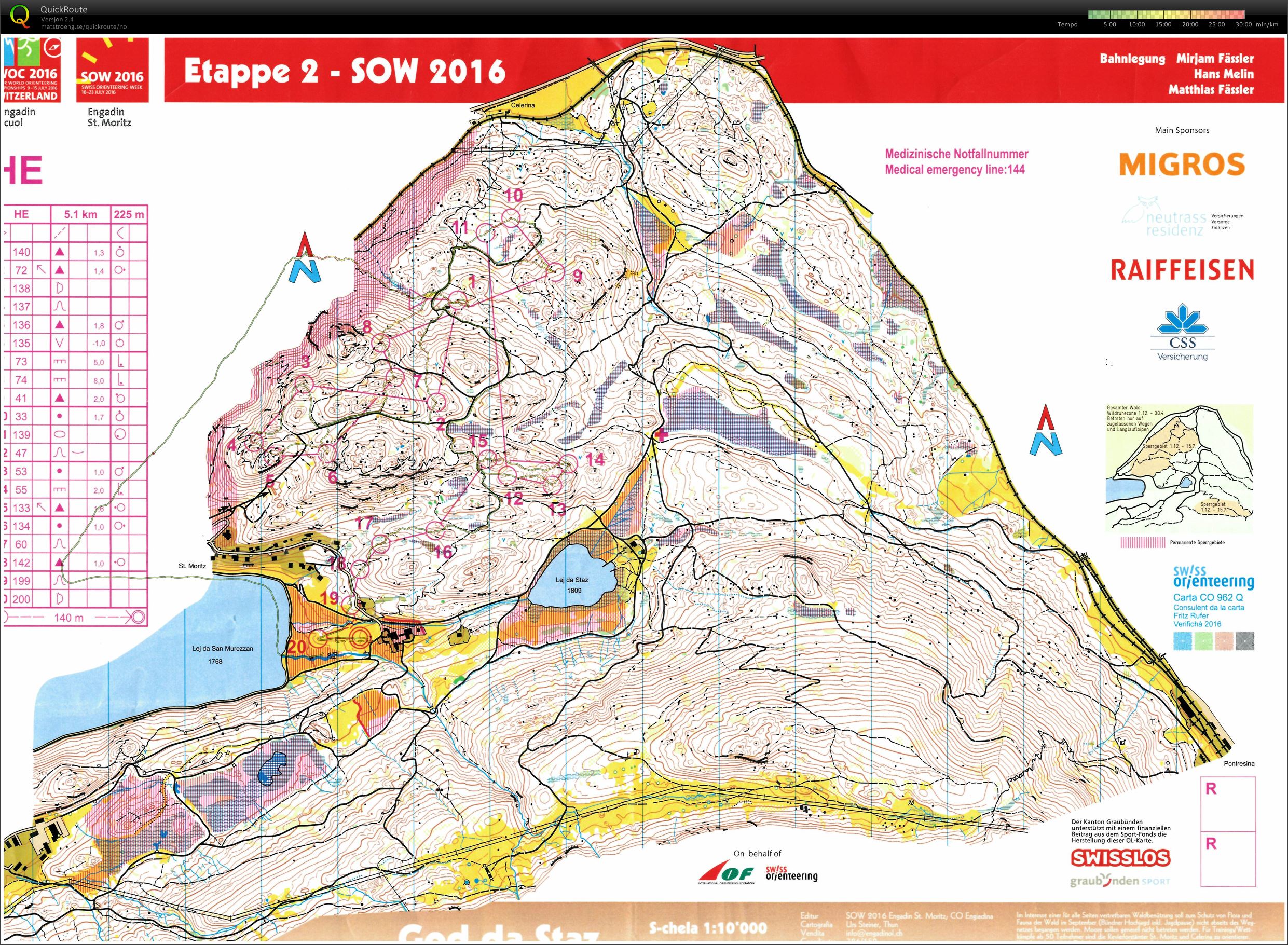 Swiss o-week etappe 2 (18.07.2016)