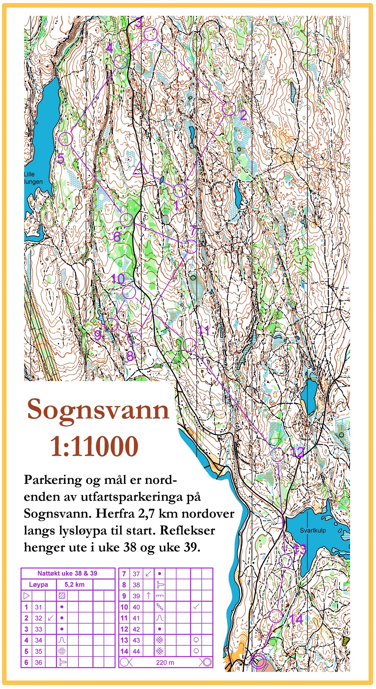 Nattøkt fra Sognsvann (egentrening) (2016-09-16)