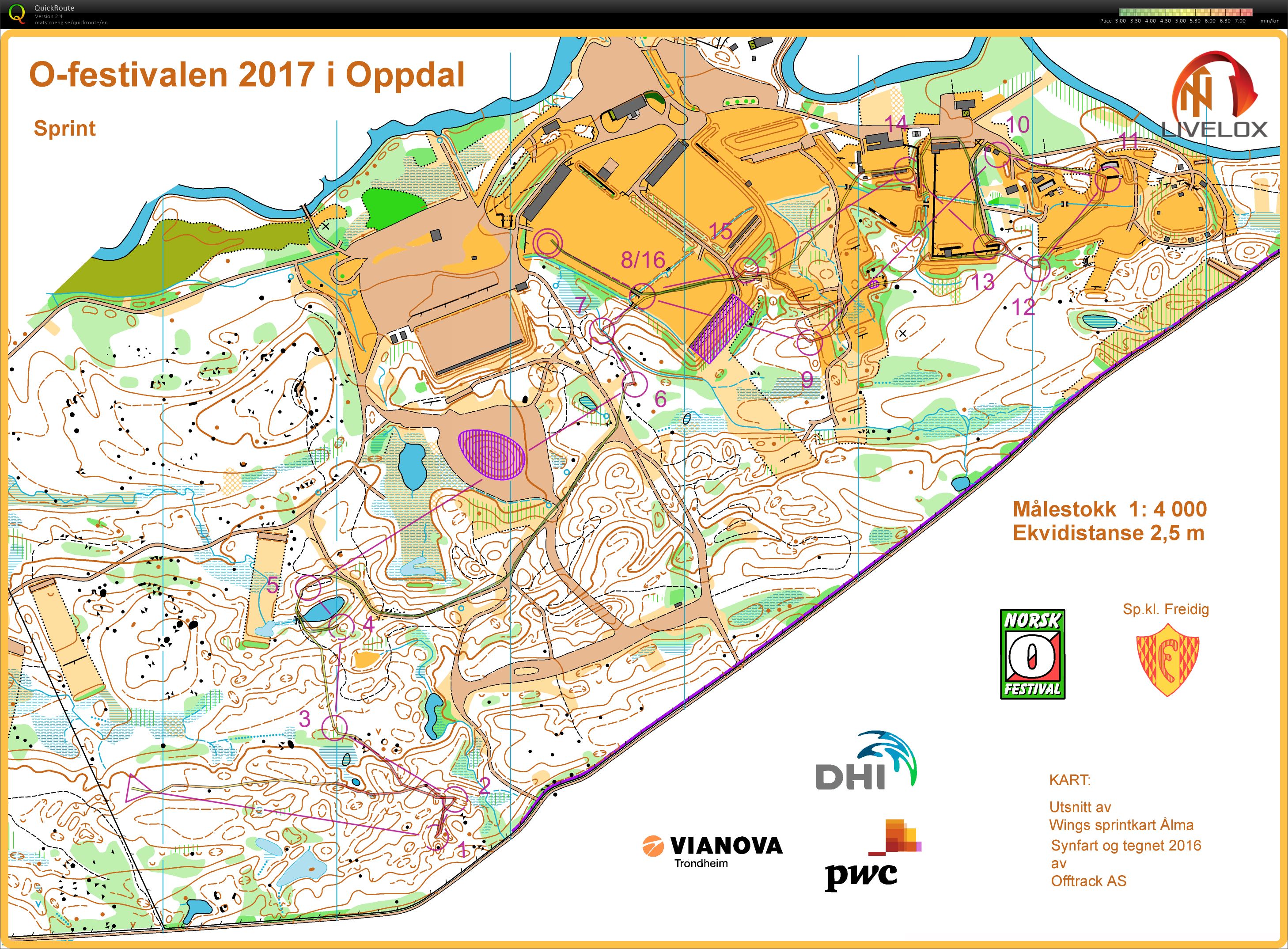 O-festivalen Oppdal sprint (23.06.2017)