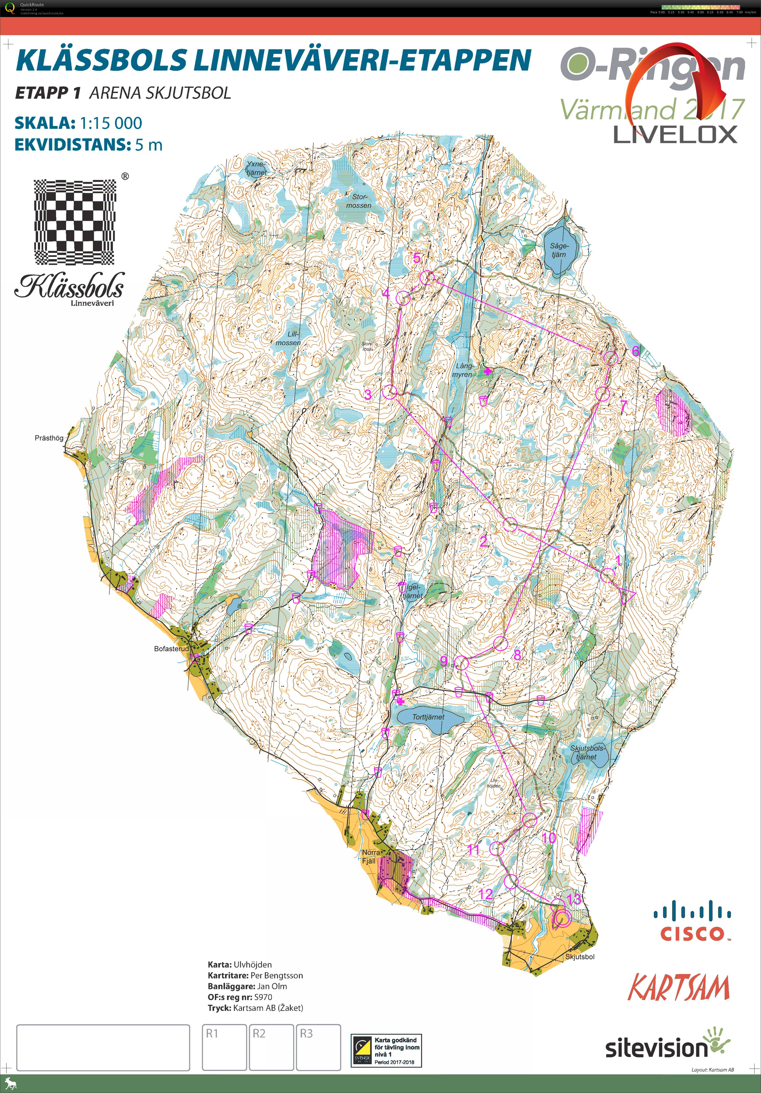 O-ringen etappe 1 (23.07.2017)