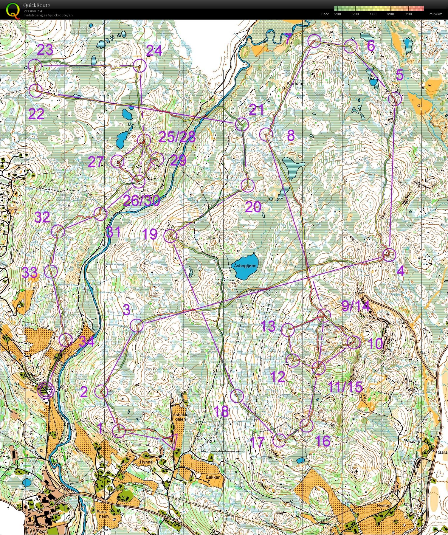 Langtur i Rauland (2017-08-07)