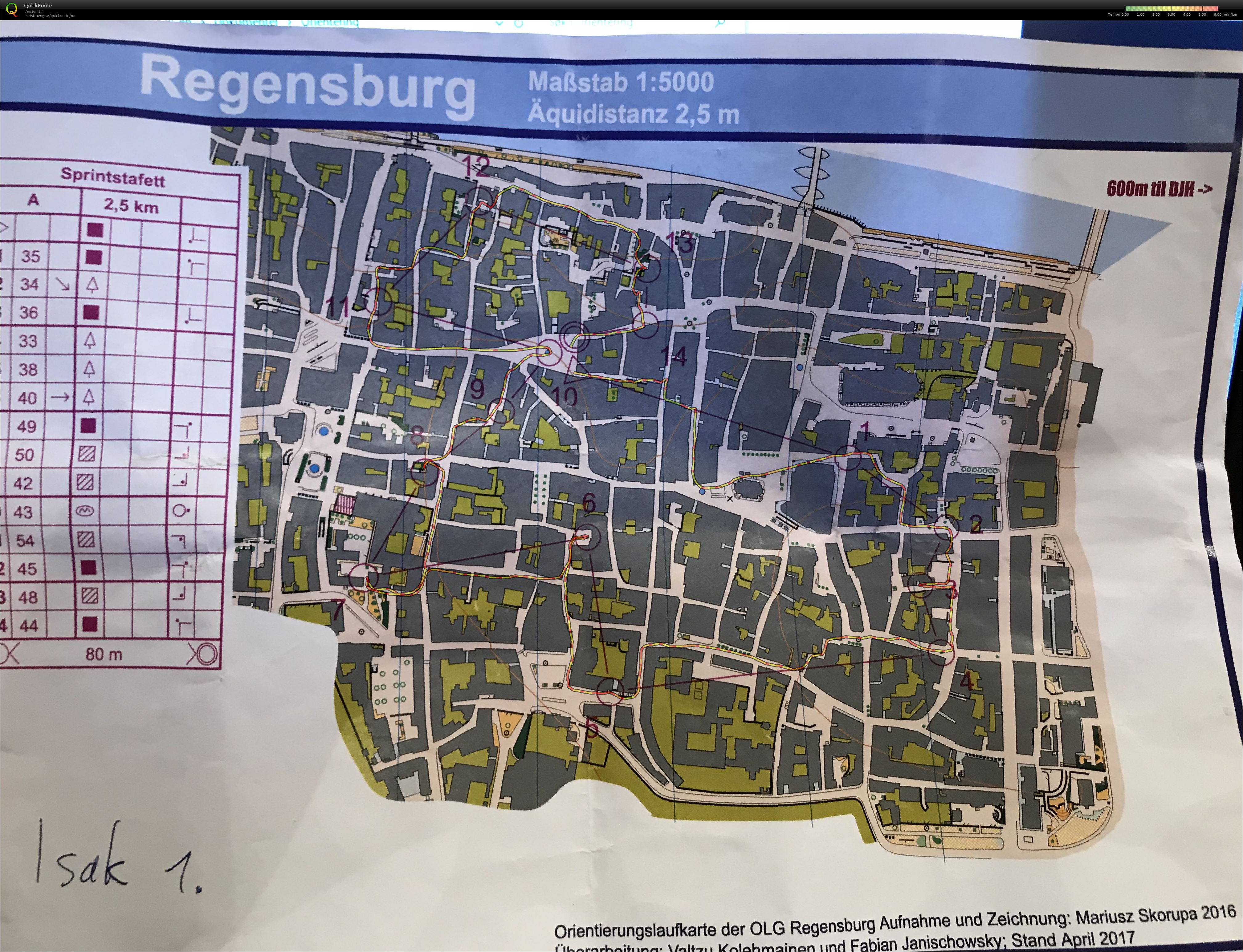 Sprintstafett Regensburg etp1 (02-10-2017)