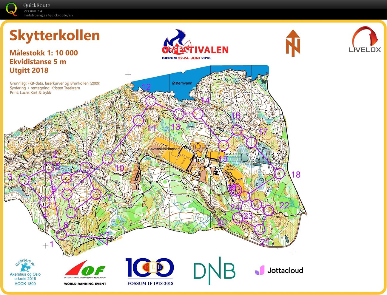 O-festivalen mellom  (24-06-2018)