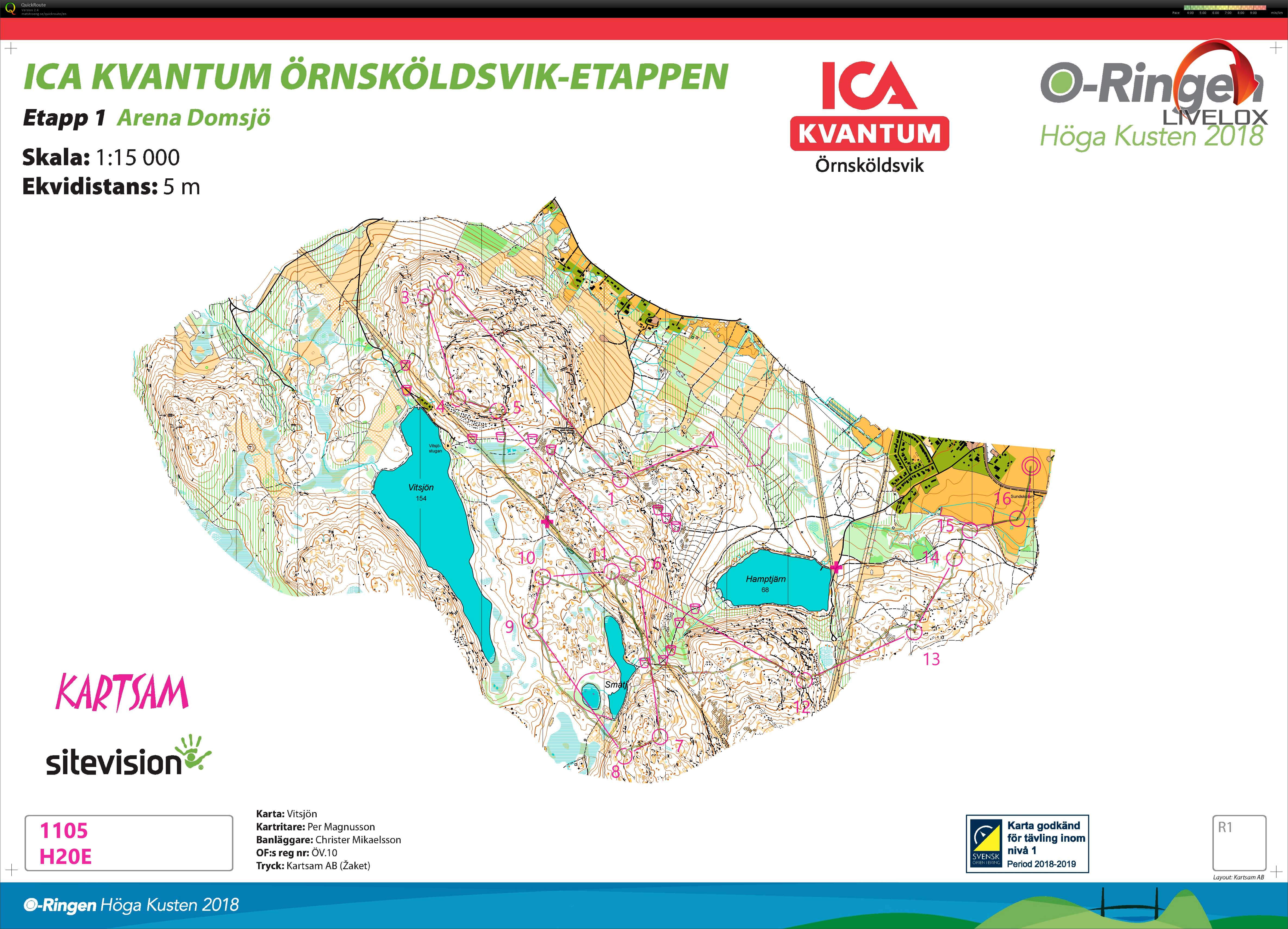 O-ringen etappe 1 (22.07.2018)