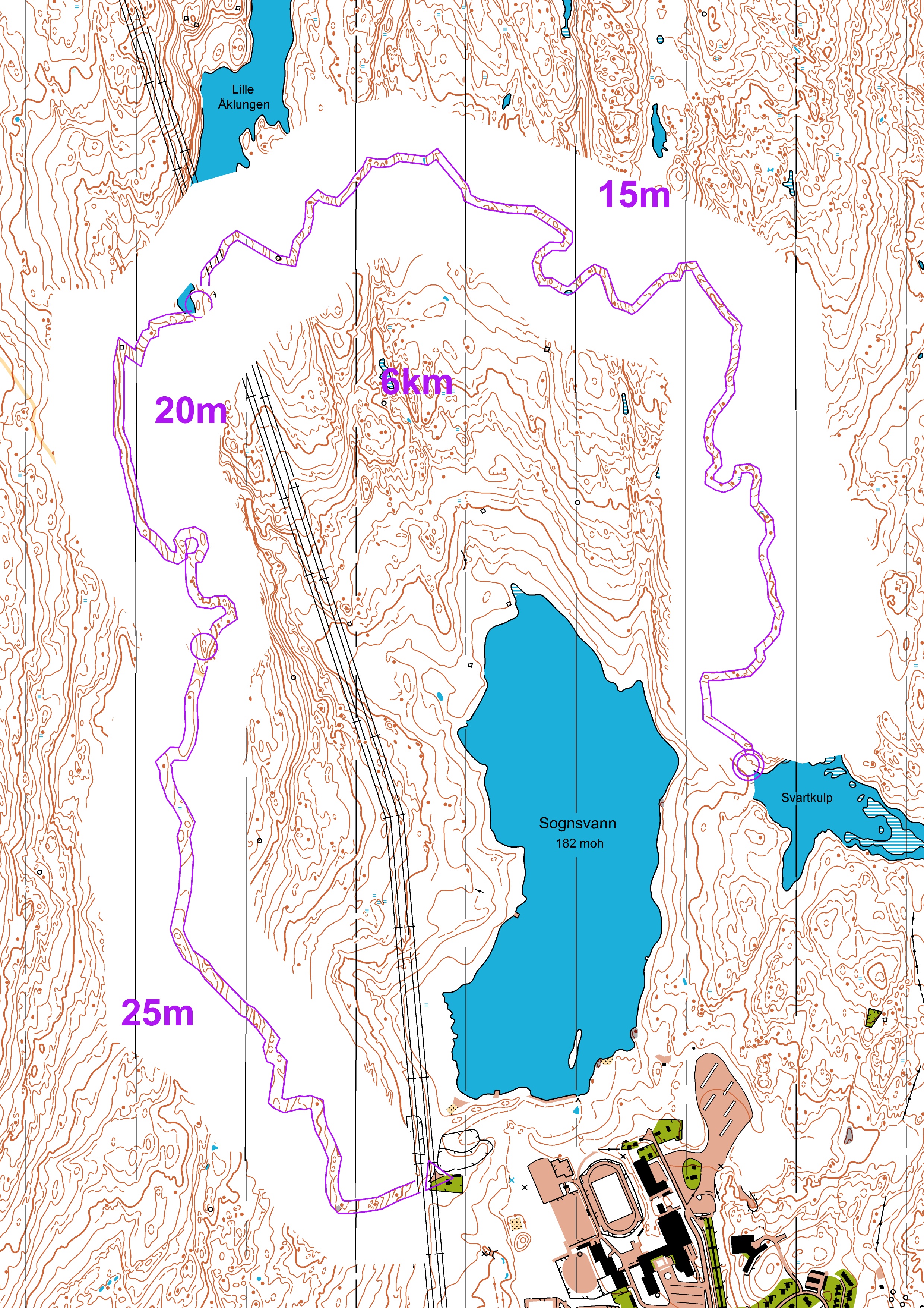 Kurvekorridor rundt sognsvann (07.08.2018)