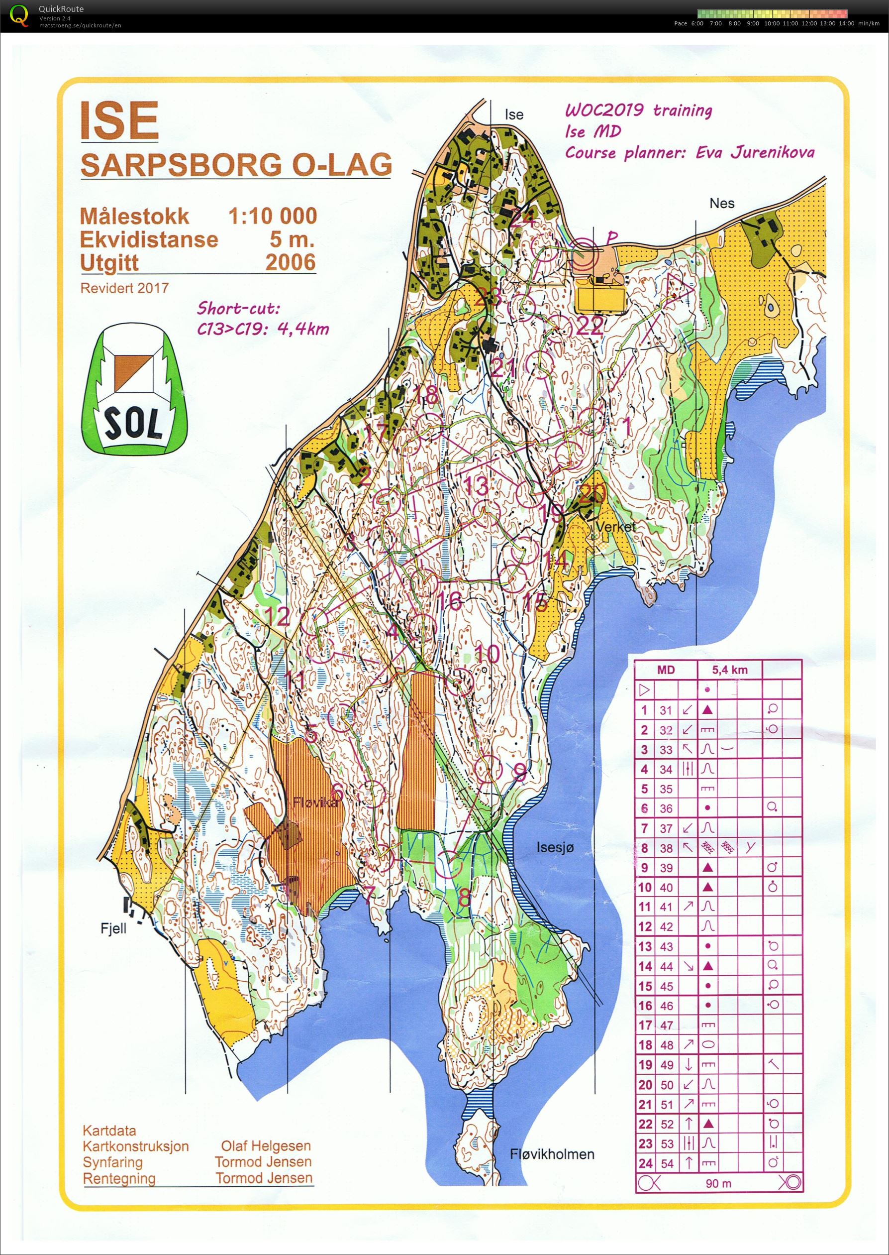 WOC 2019 training Ise MD (26.08.2018)