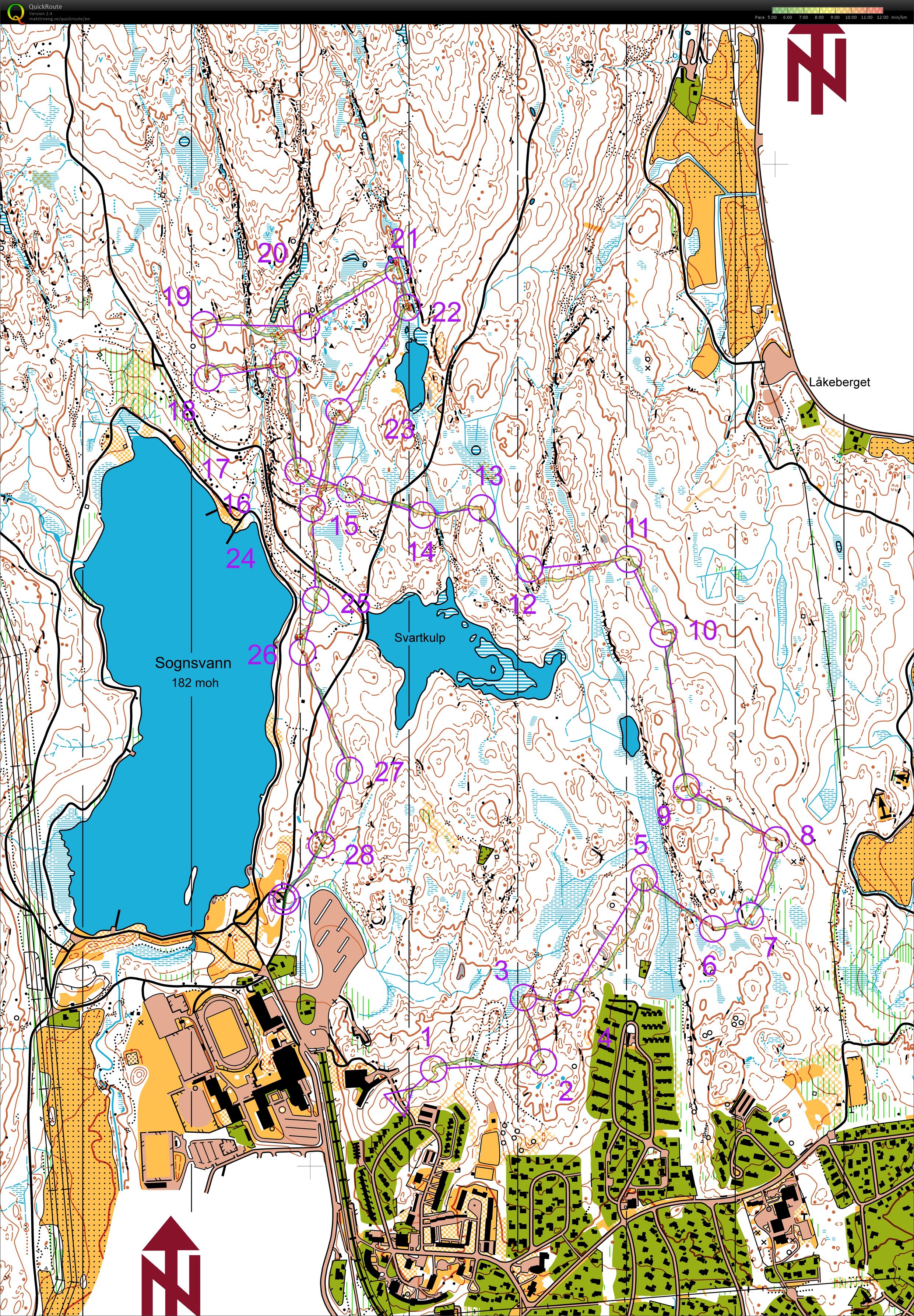 Natt-o, kompass og avstandsbedømming (25.09.2018)