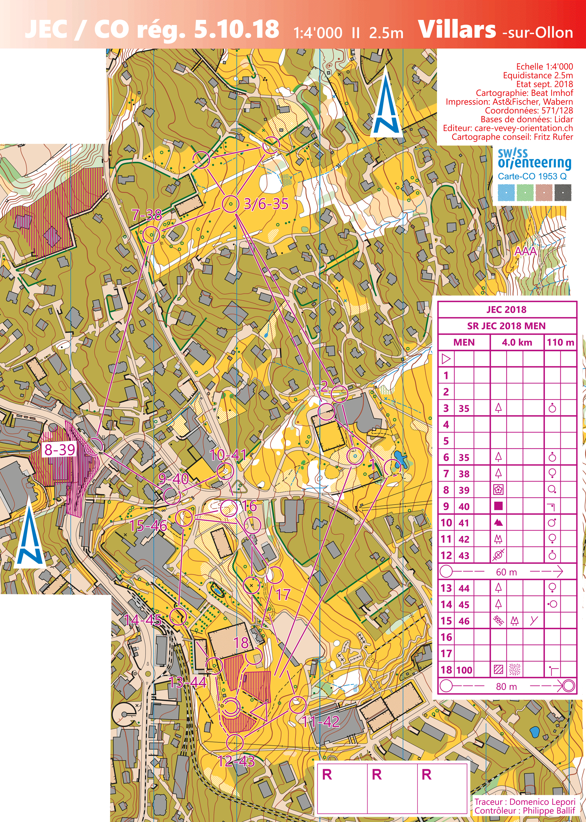 JEC sprintstafett (05/10/2018)
