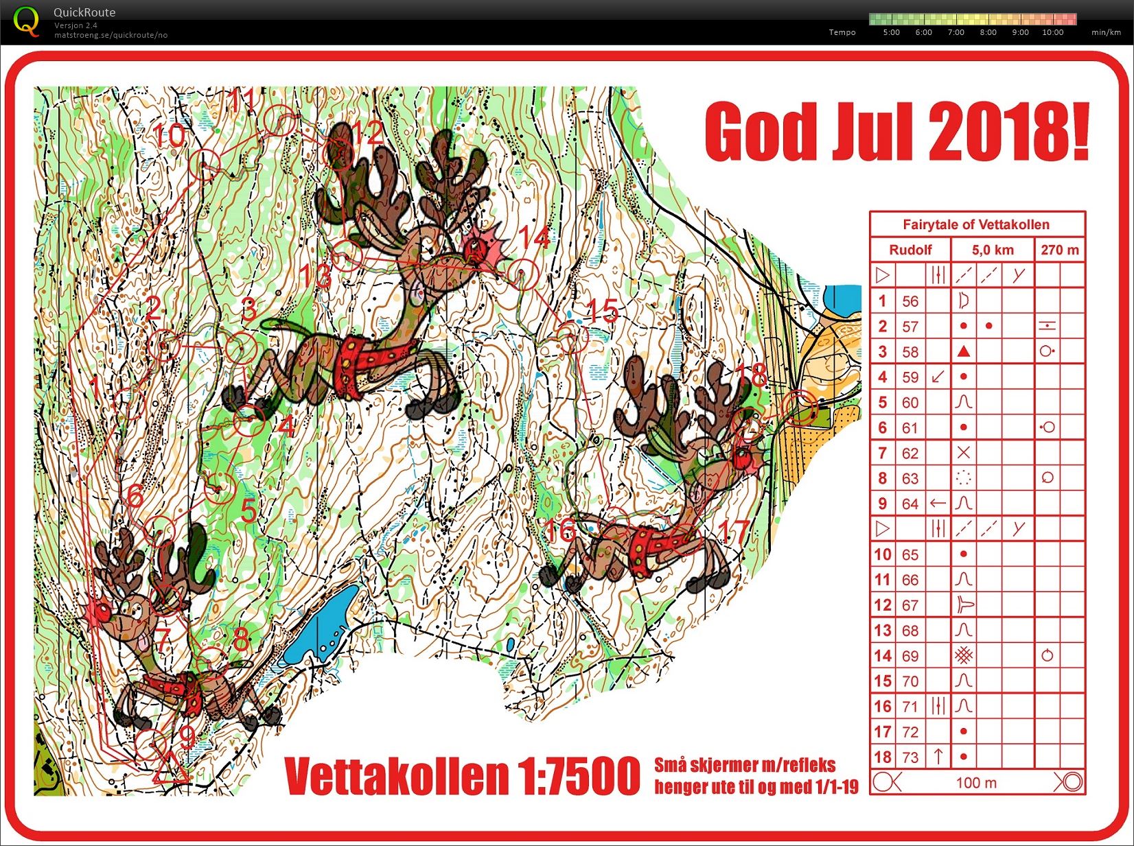Ut med poster til juleøkt (2018-12-21)