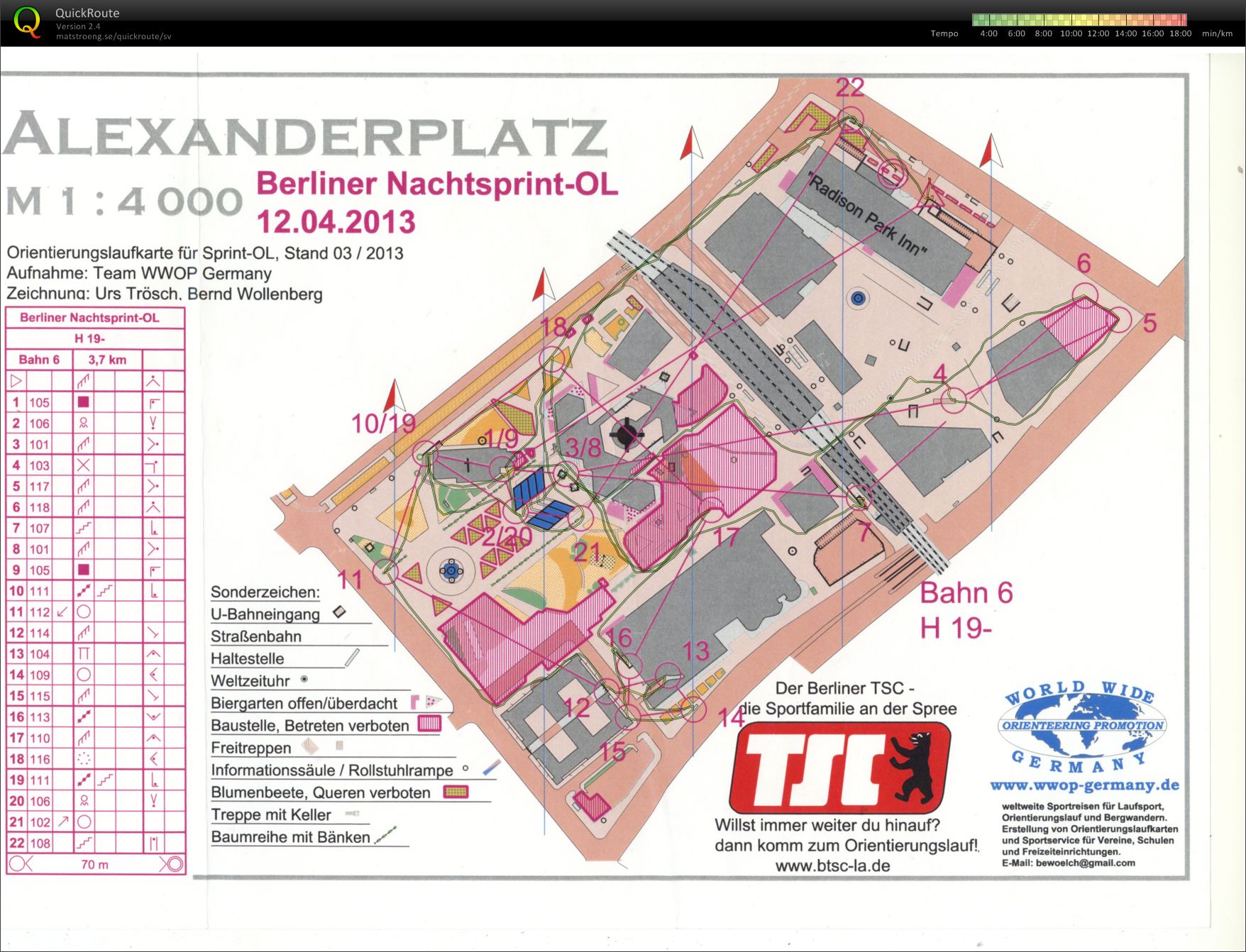 Berliner Nachtsprint (12.04.2013)