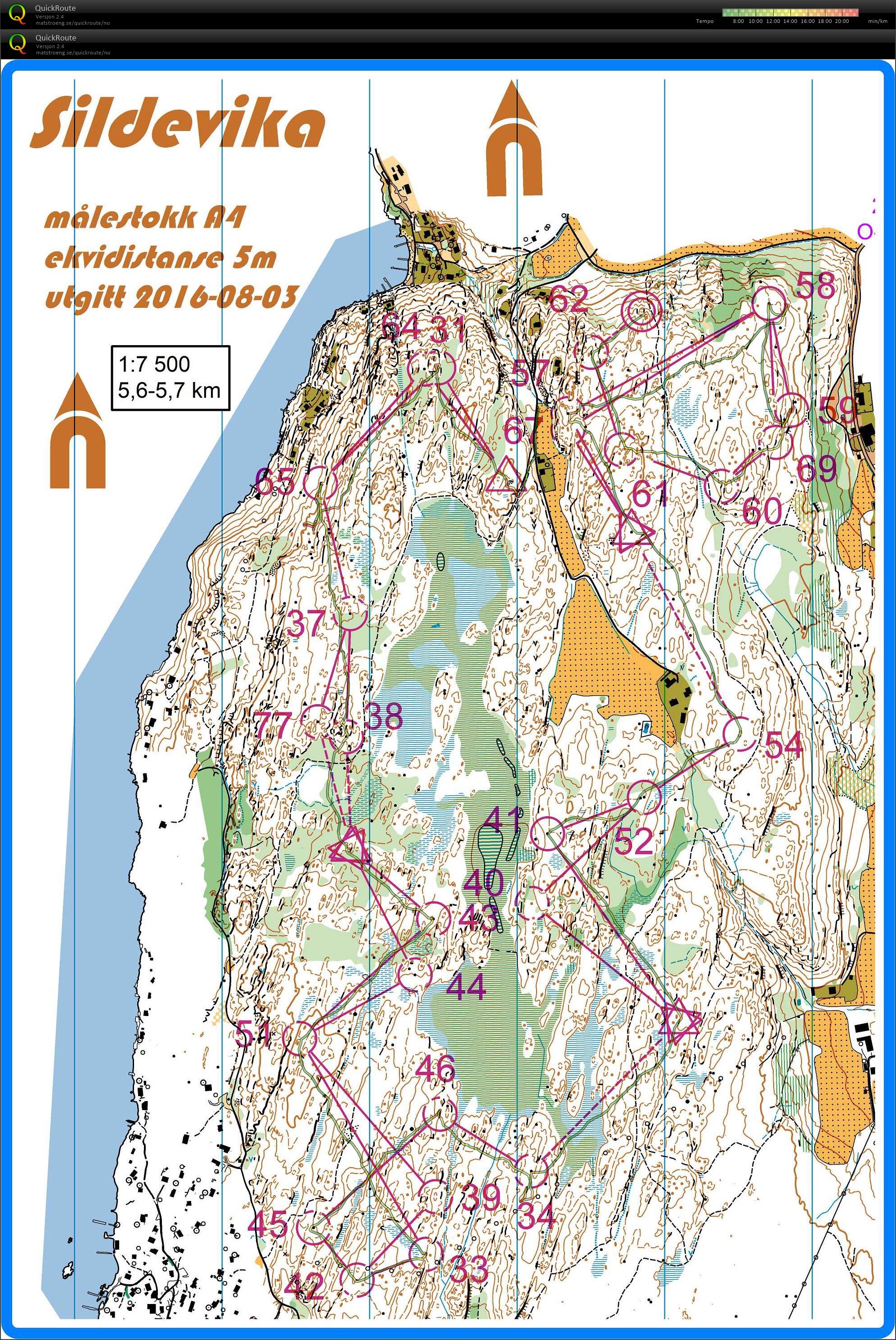 Stafettøkt Sildevika (16-02-2019)