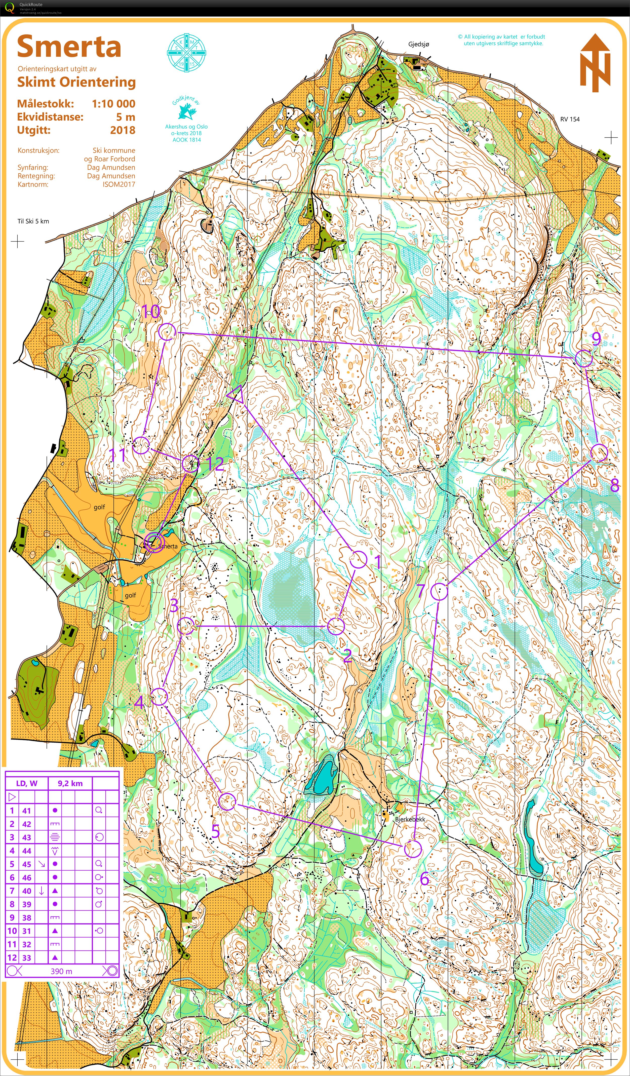 Langdistanseøkt Smerta (17.04.2019)