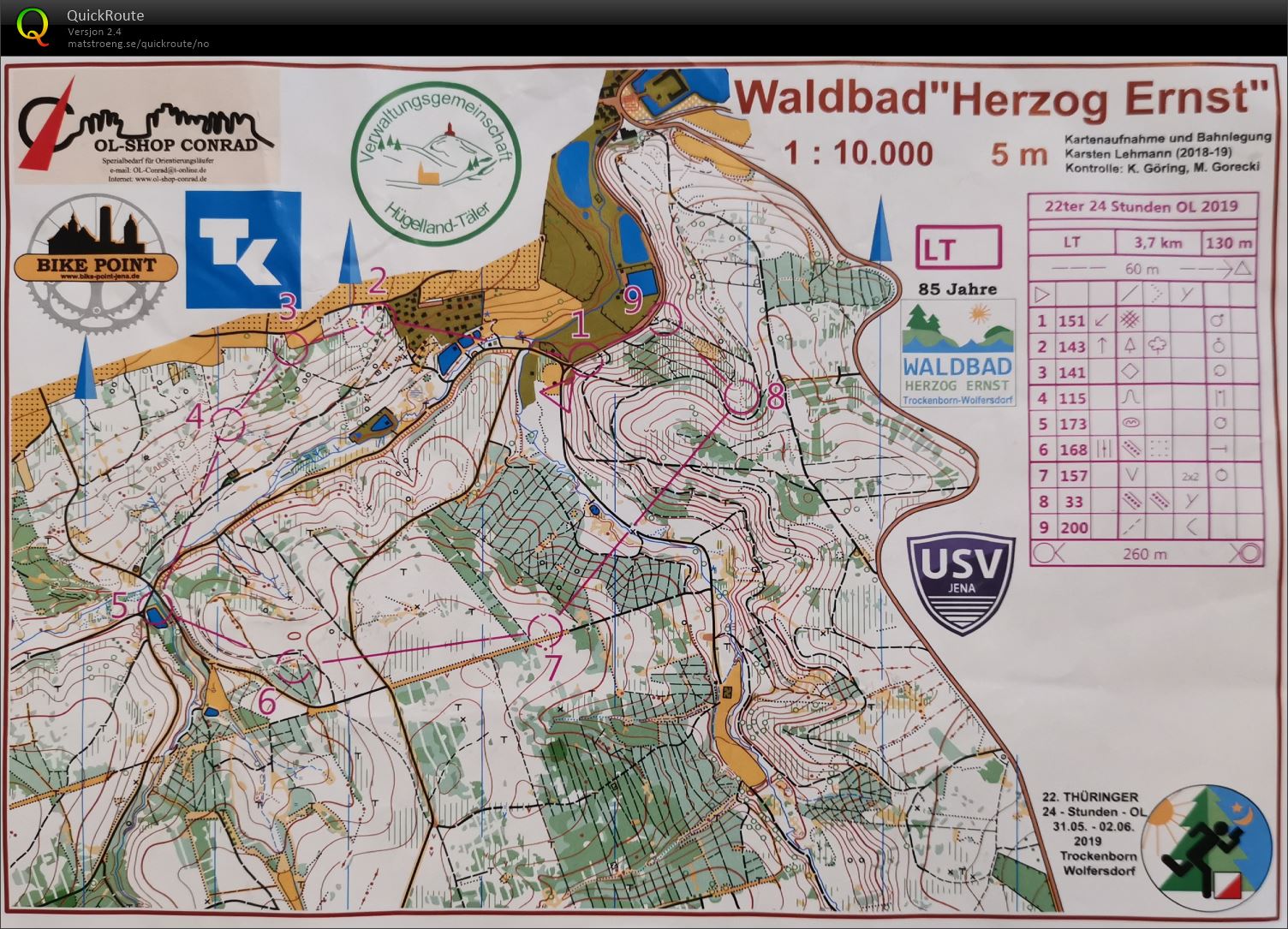 24-Stunden-OL 2019, etappe LT (01.06.2019)