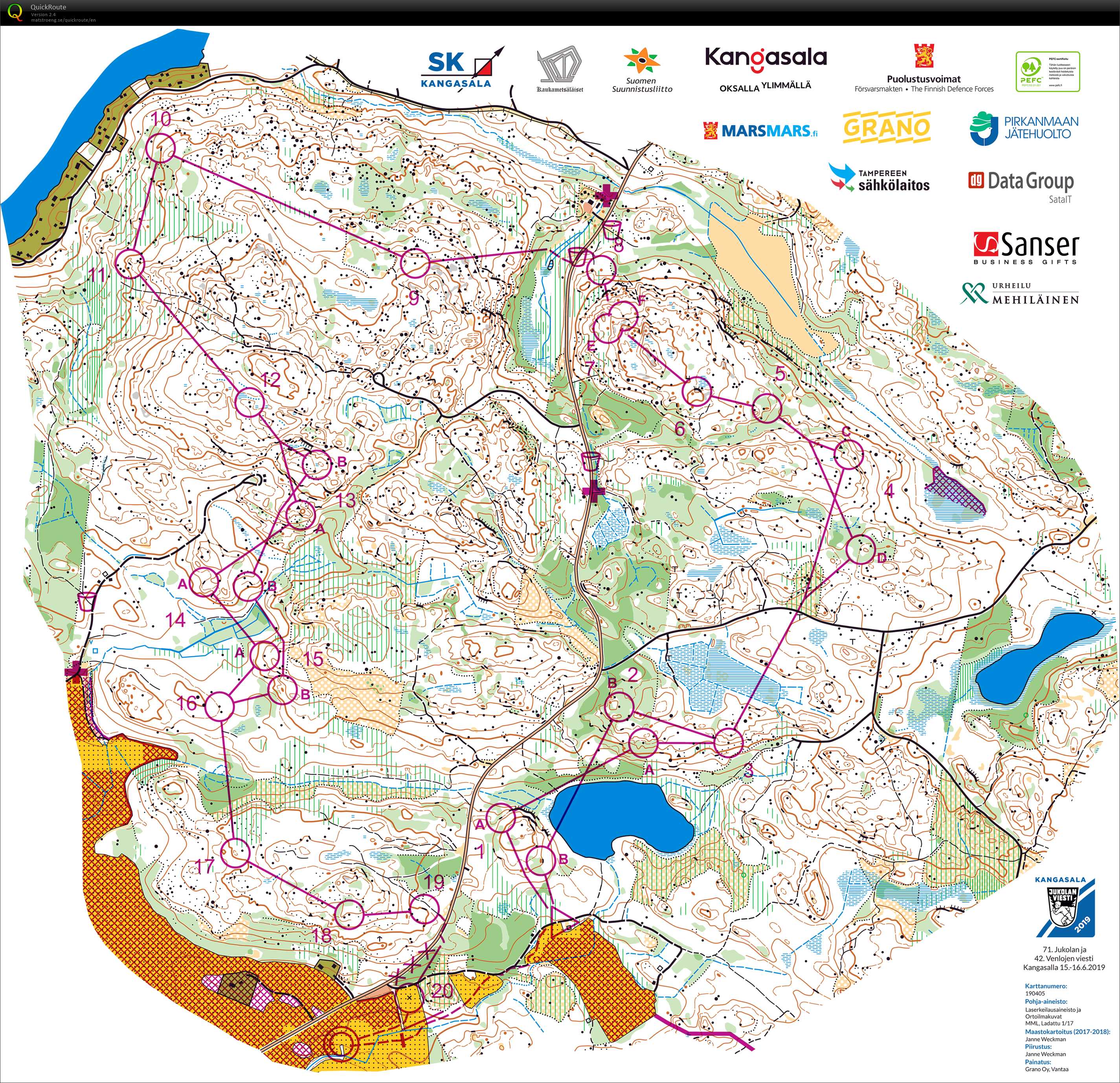 Jukola, 5.etappe (16.06.2019)