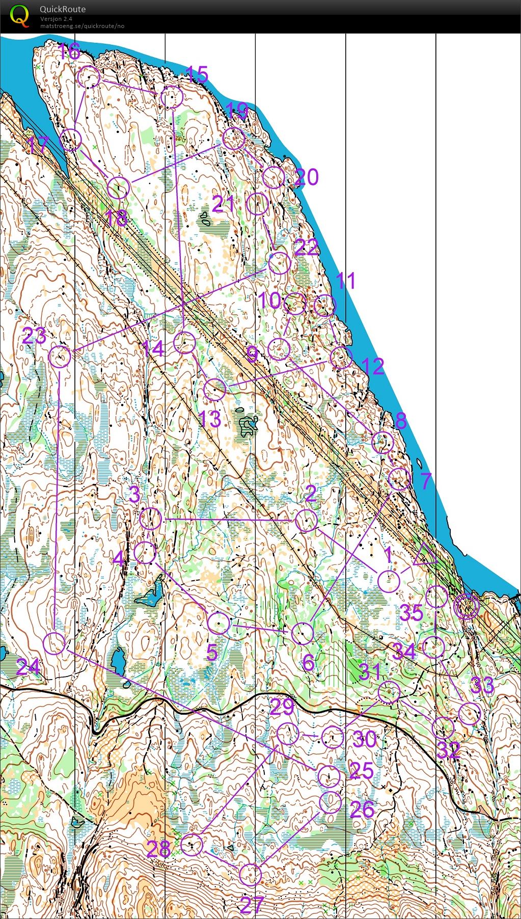 Løype fra Bjørnholt (22-06-2019)