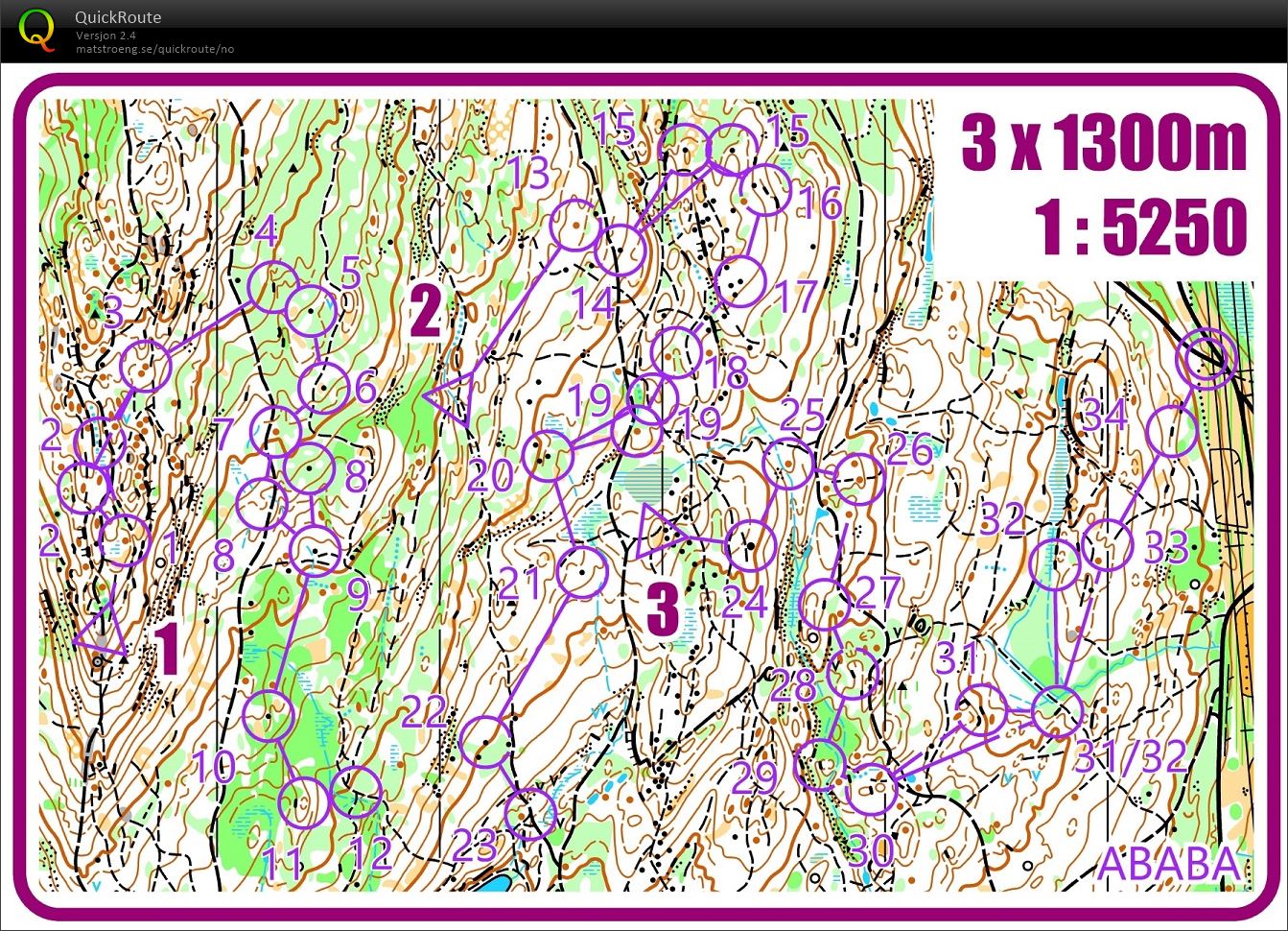 3 x 1300m utfor (23.12.2019)
