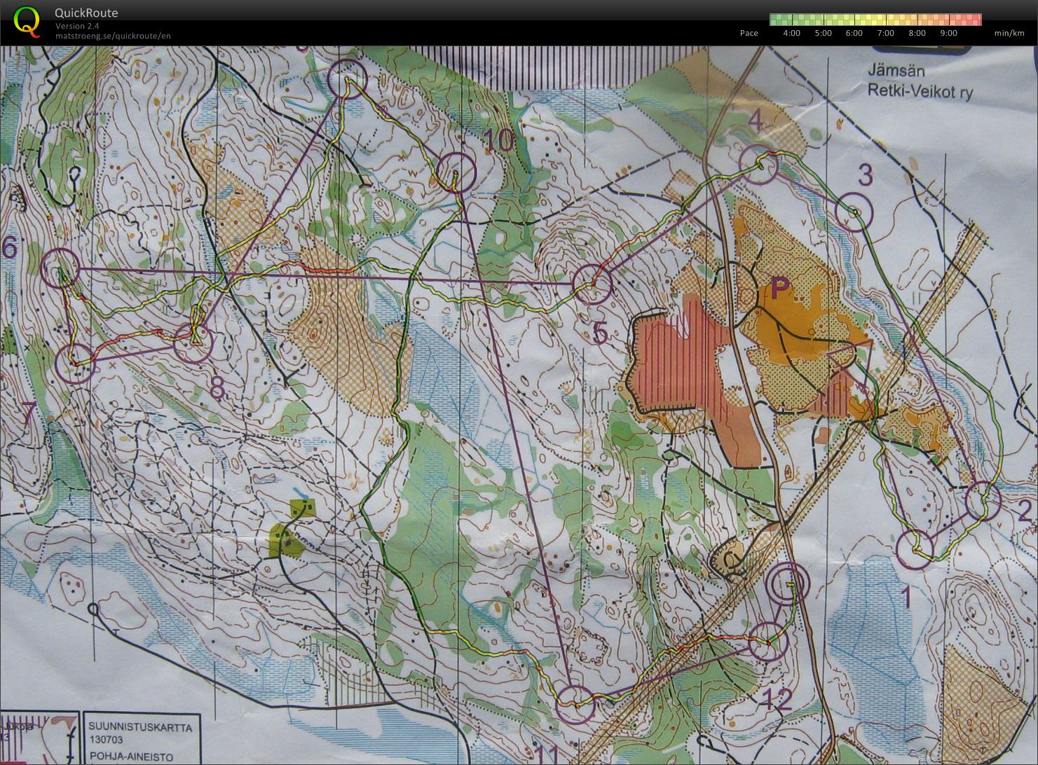 Prøveløp for Jukola (13-06-2013)