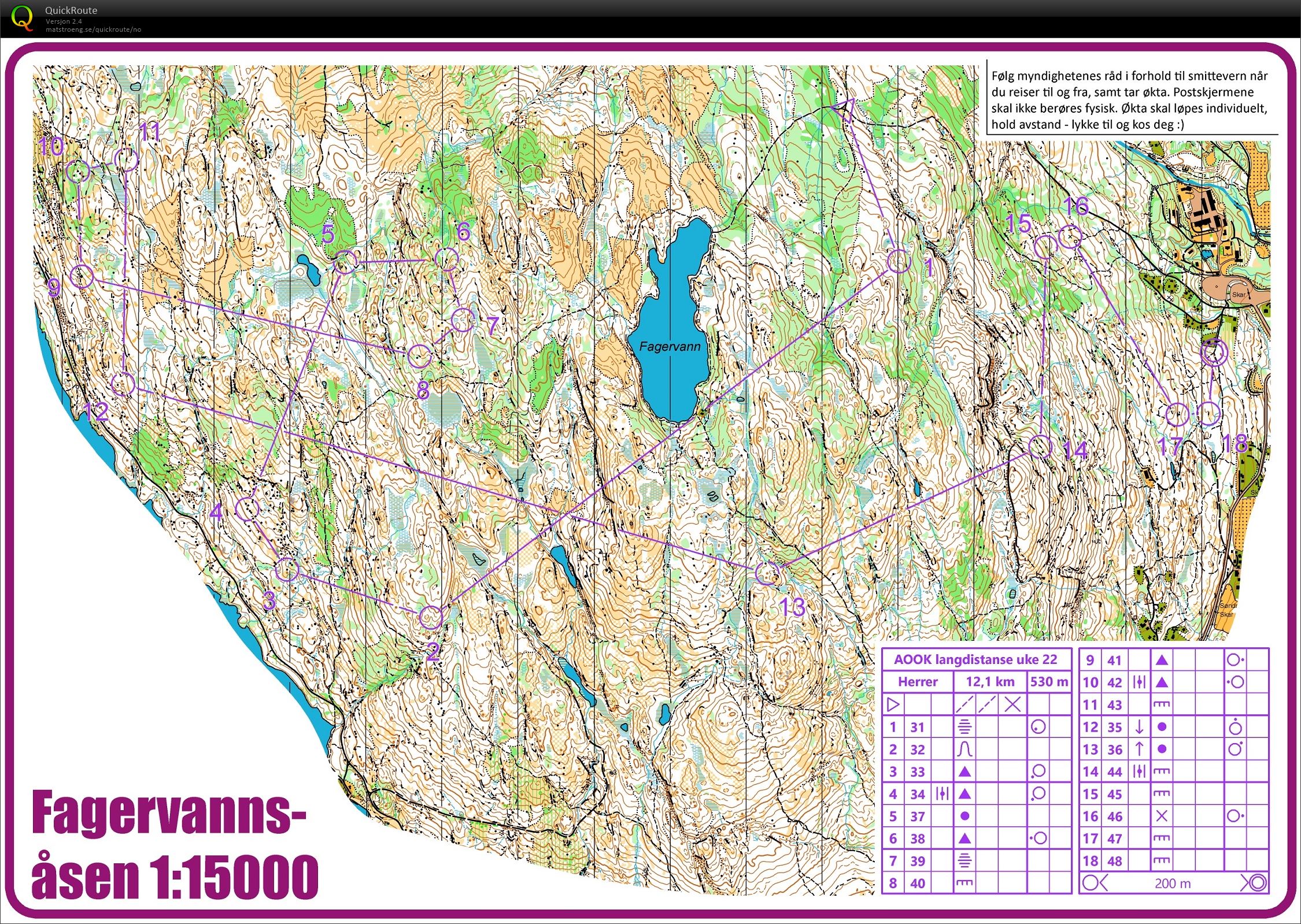 AOOK langdistanse Fagervannsåsen (2020-05-27)