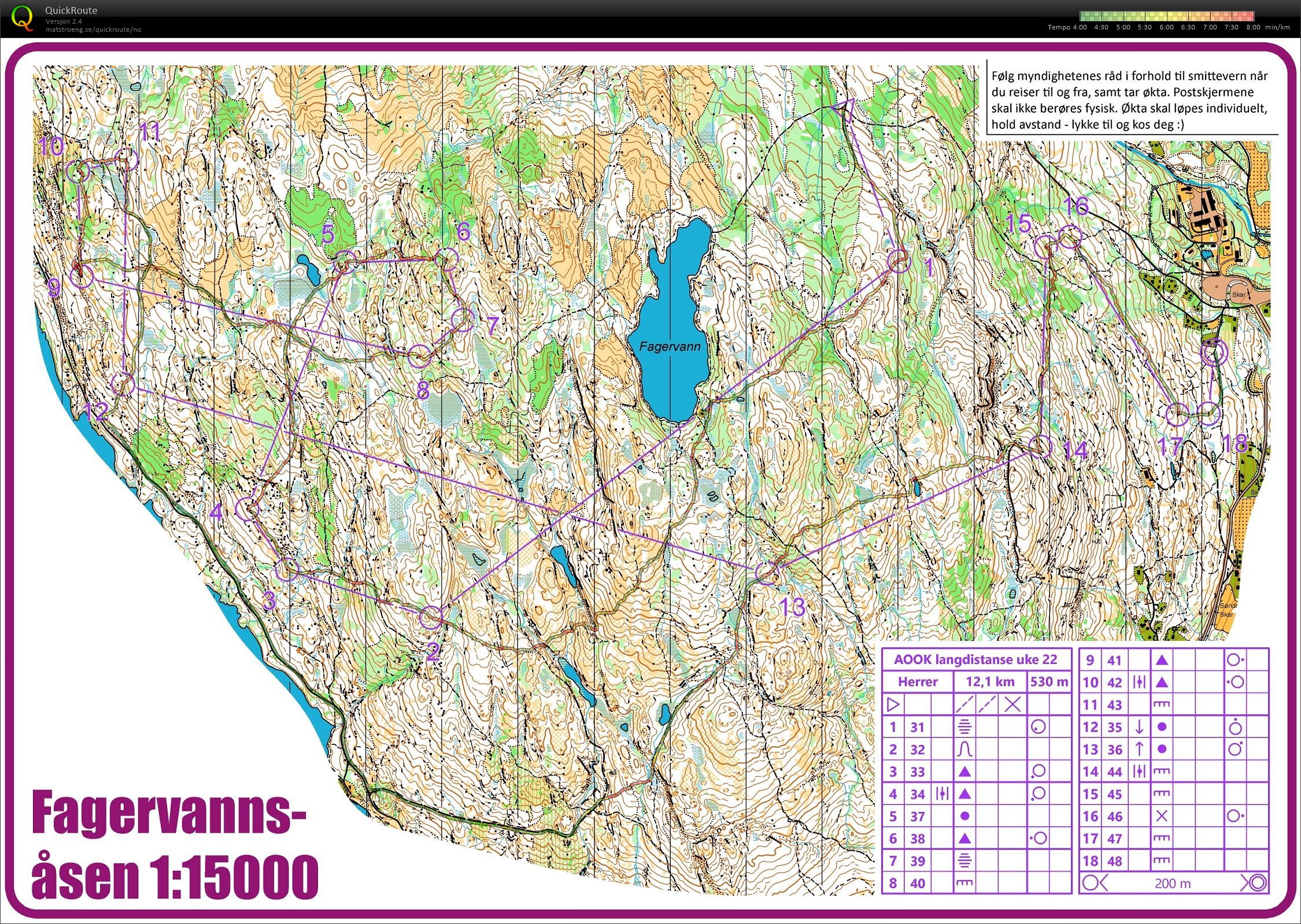 AOOK langdistanse Fagervannsåsen (2020-05-27)