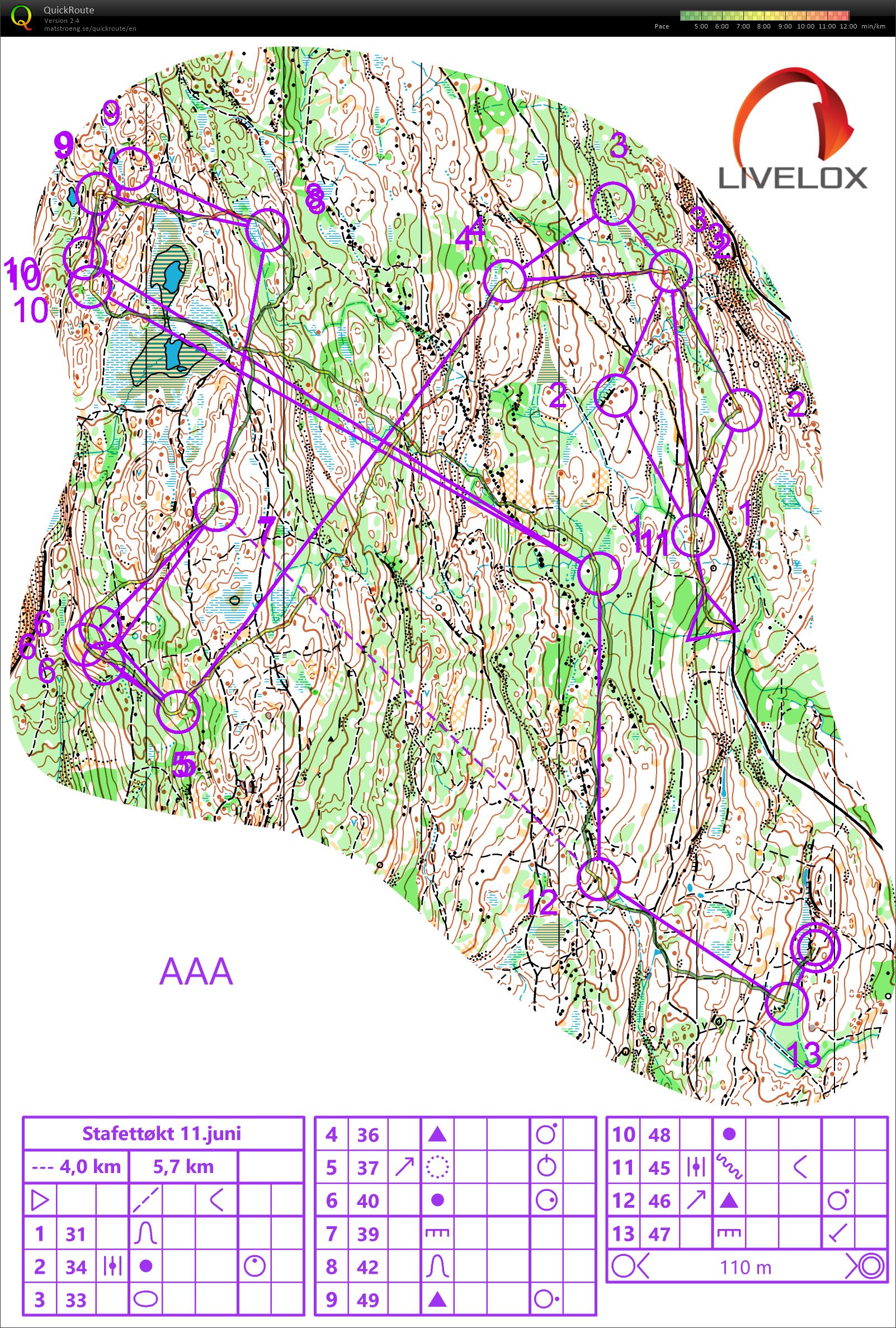 Stafettøkt (11/06/2020)