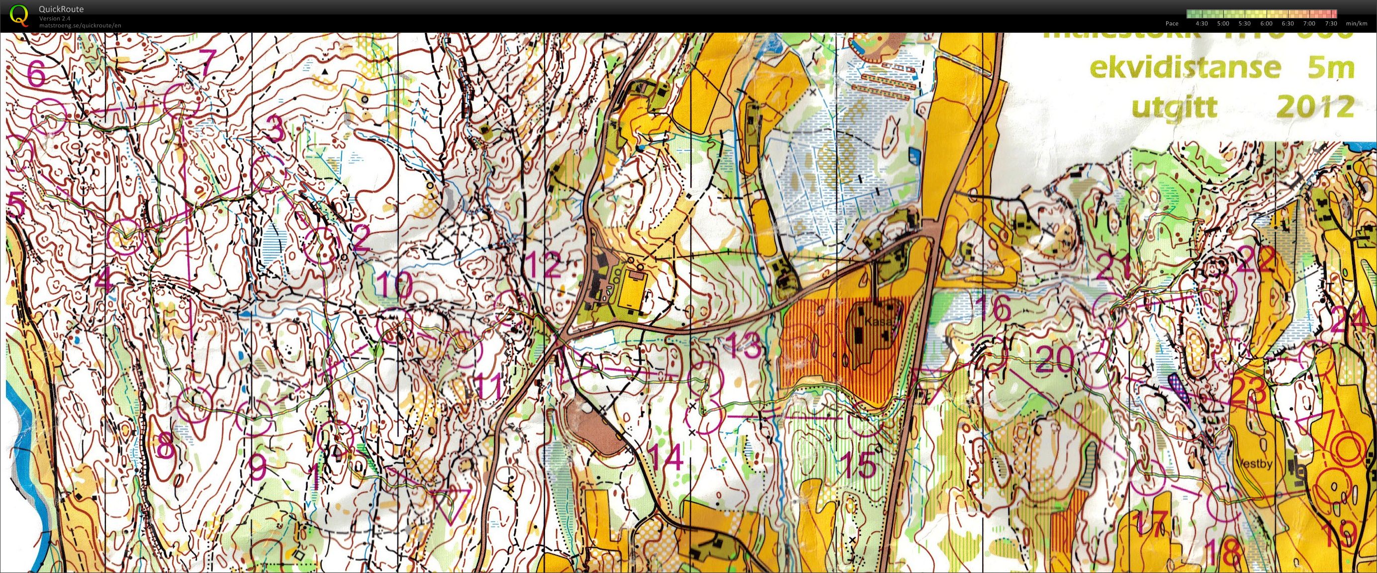 Konkurransetrening i NM-mellom løypa (08.10.2012)