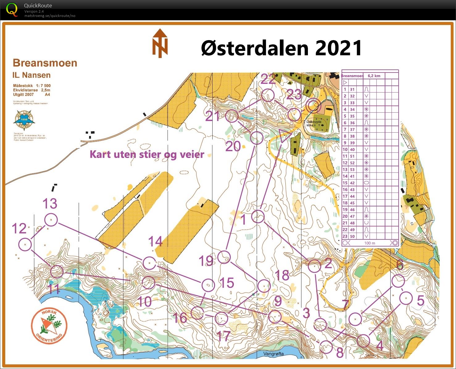 Retningsøkt Breansmoen (10.08.2021)