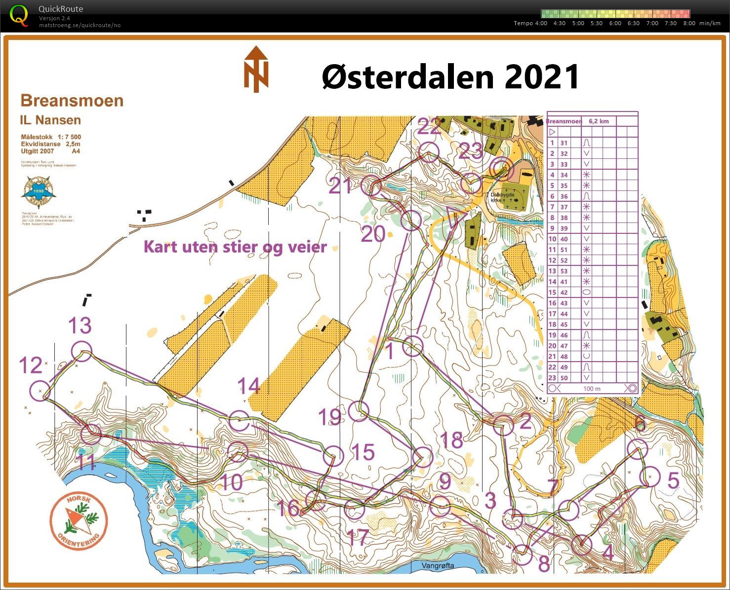 Retningsøkt Breansmoen (10.08.2021)