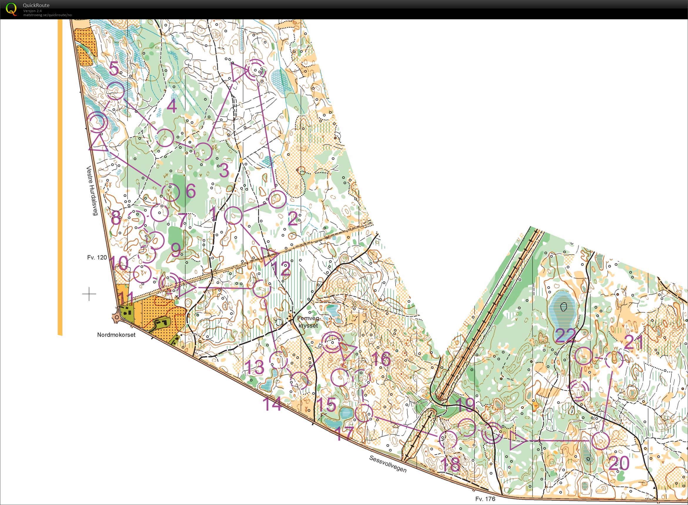 6 x 1 km o-intervall Bergermoen (19.11.2021)