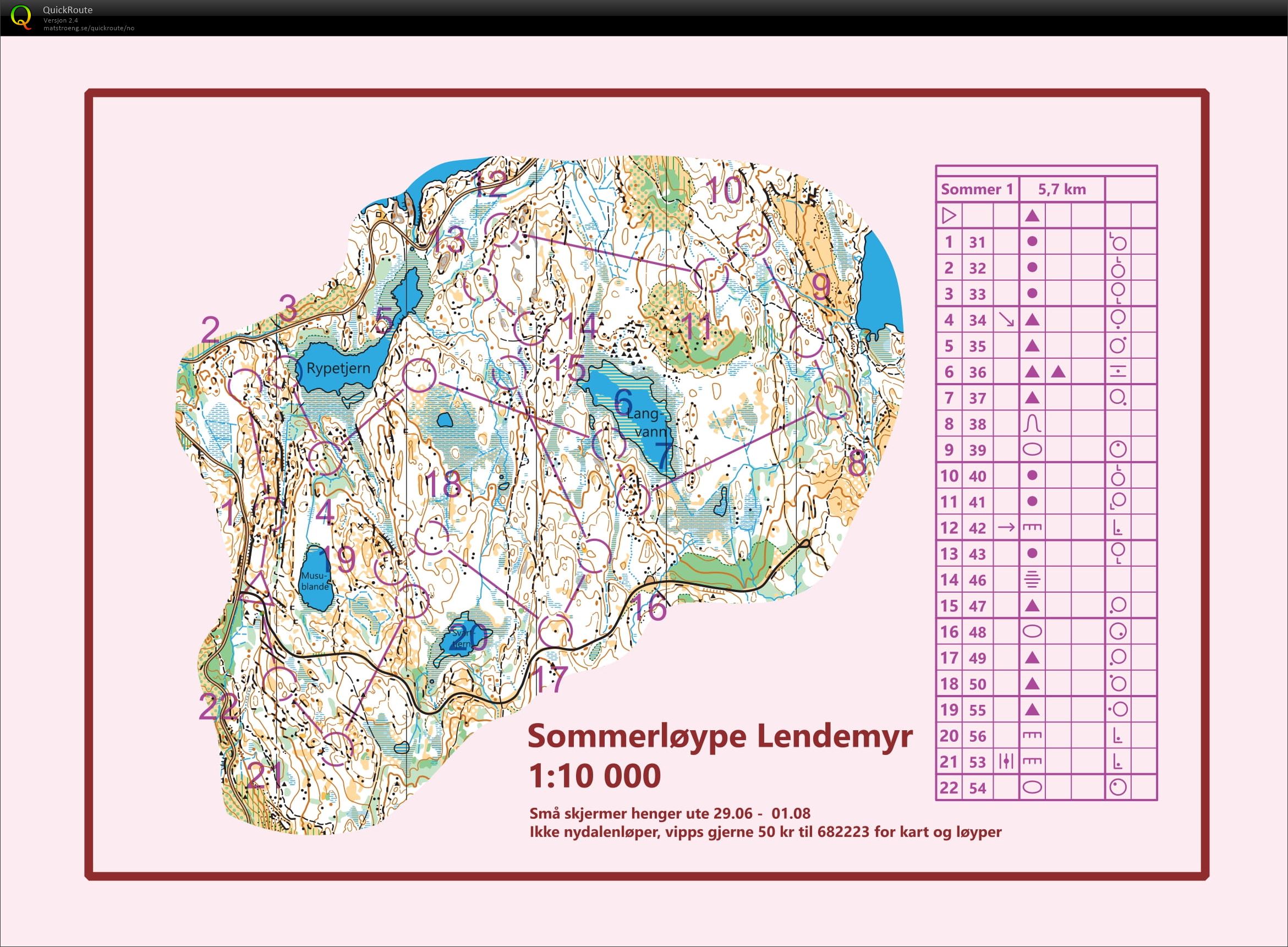 NSK sommerløype Lendemyr (10.06.2022)