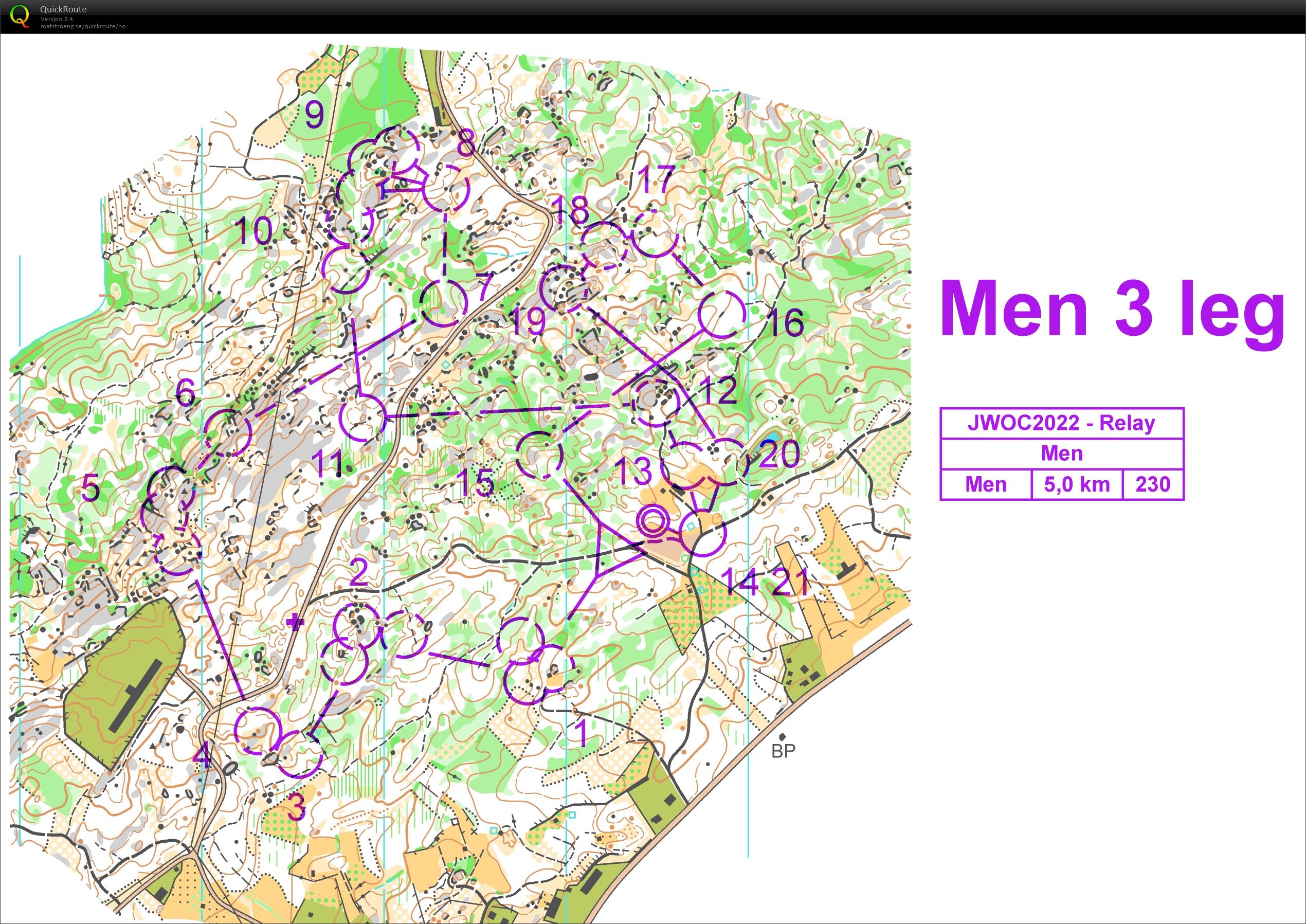 JWOC relay, 3.leg (05.11.2022)