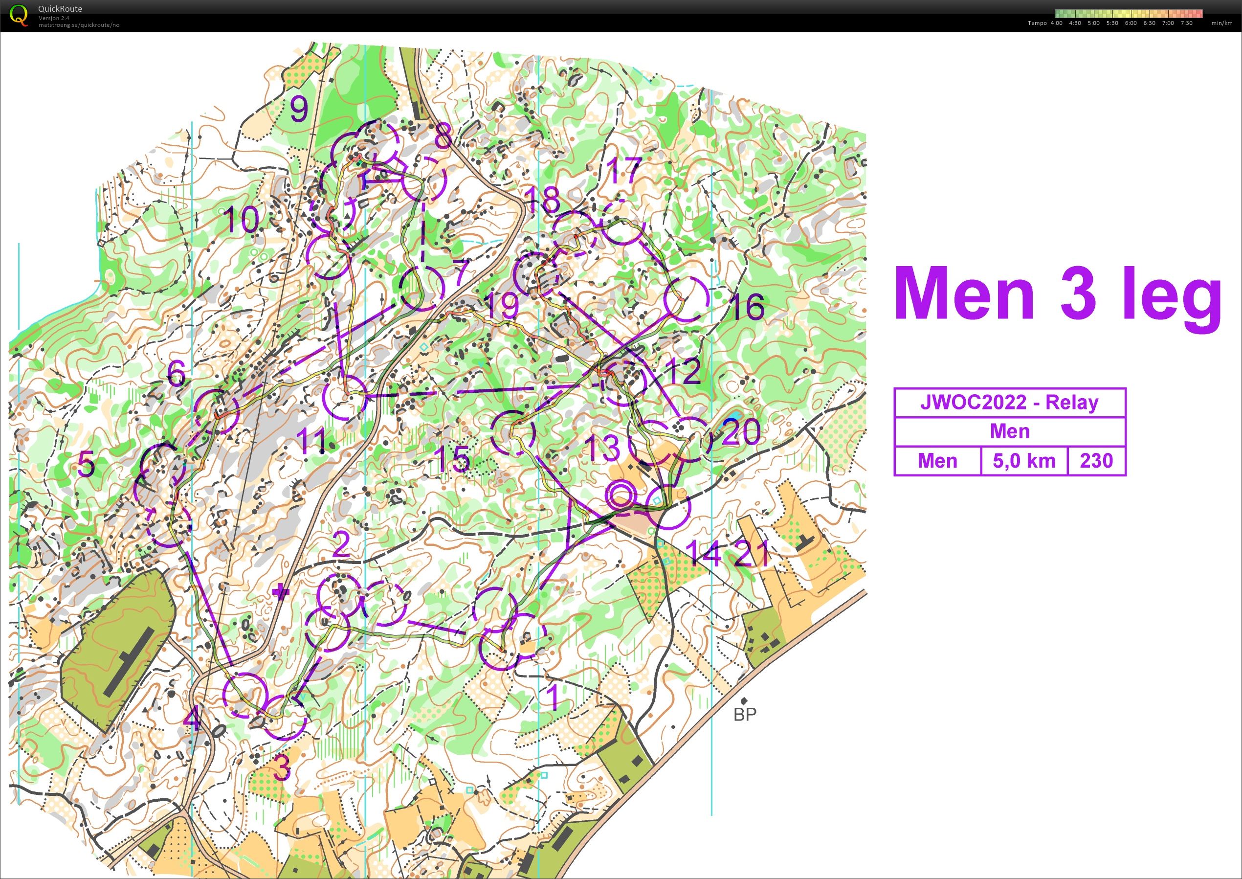JWOC relay, 3.leg (05.11.2022)