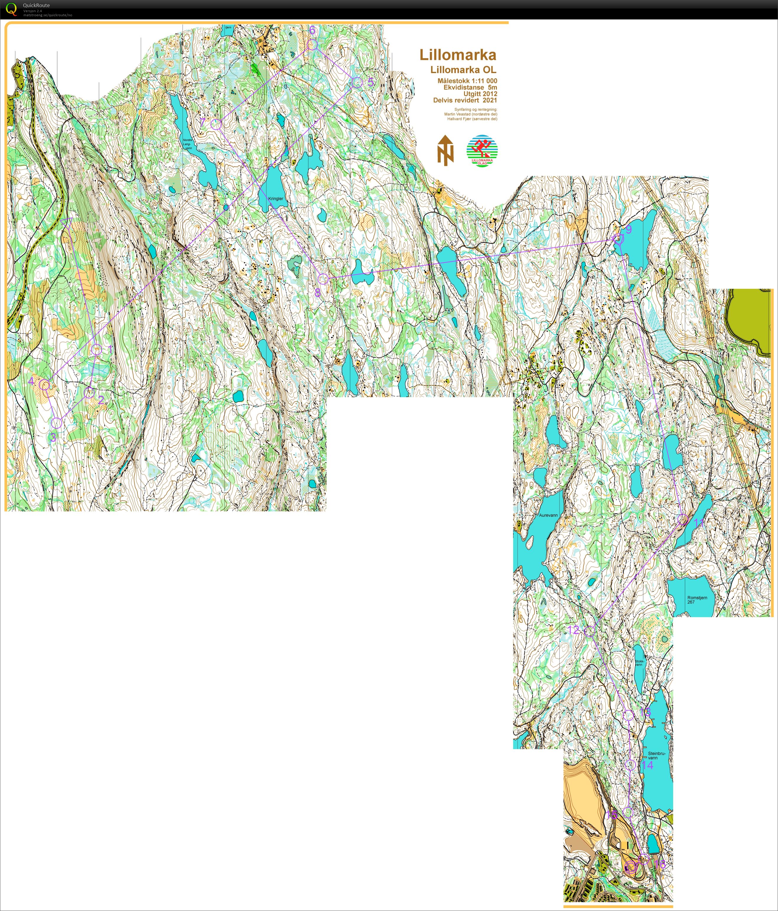 Lillomarka nord sør (15.10.2023)