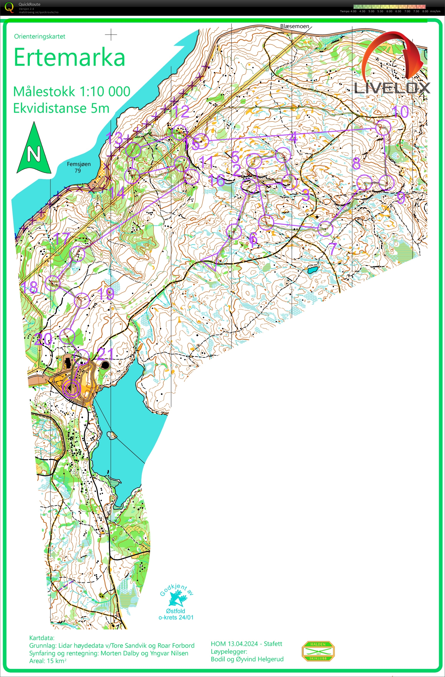 Halden O-meeting mellom (13.04.2024)