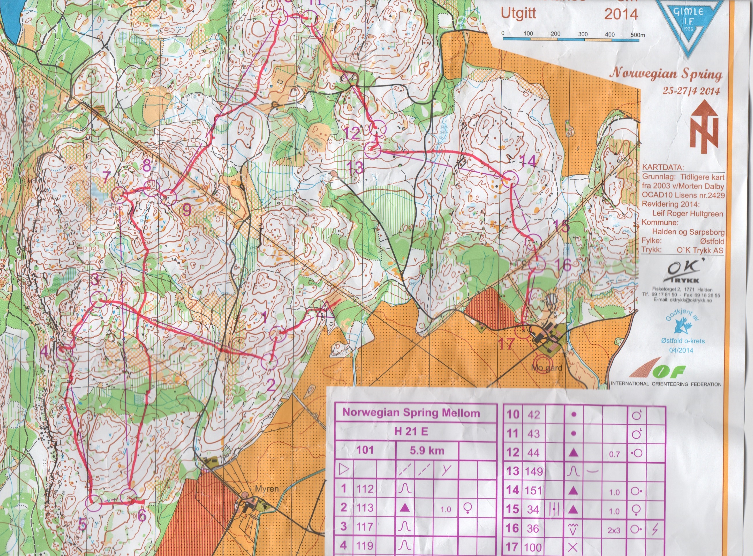 Norwegian Spring Middle Distance (2014-04-26)